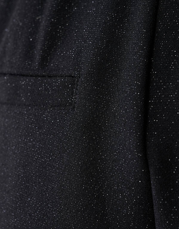 Schwarzer Glitzer-Hose mit weitem Bein SHOEBY WOMEN