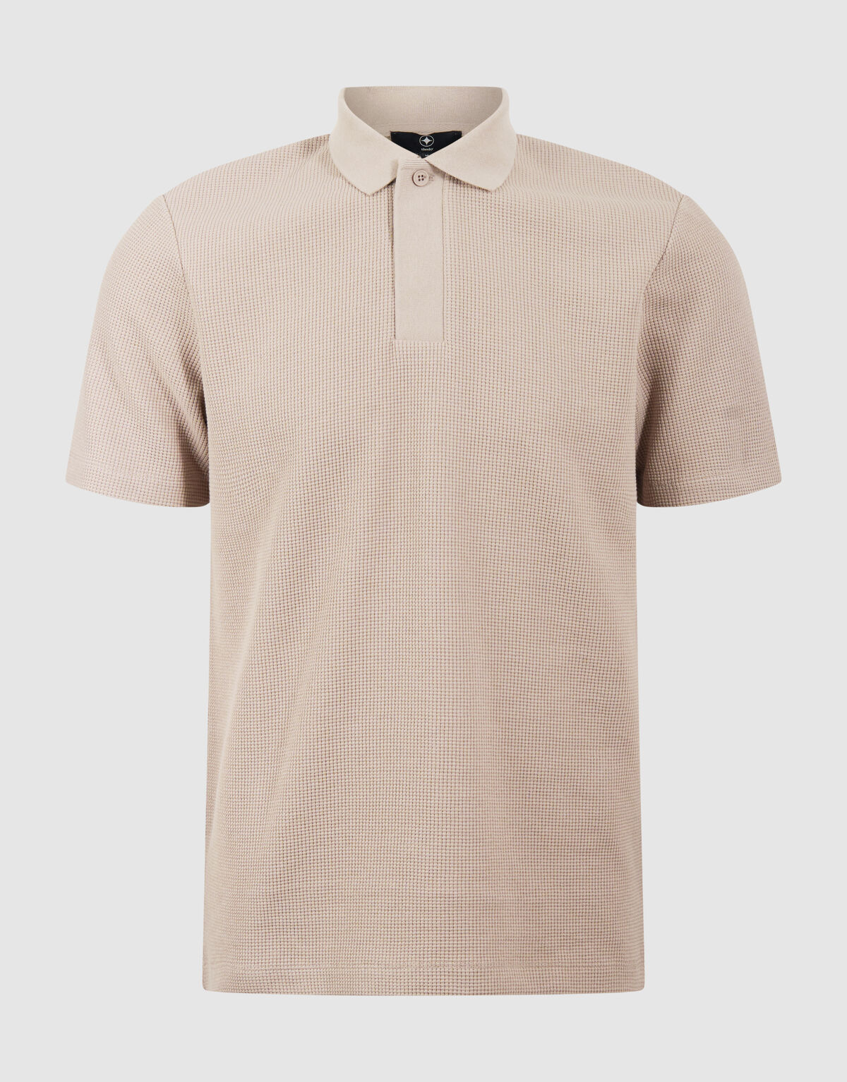 Waffel Polo Hellbraun SHOEBY MEN