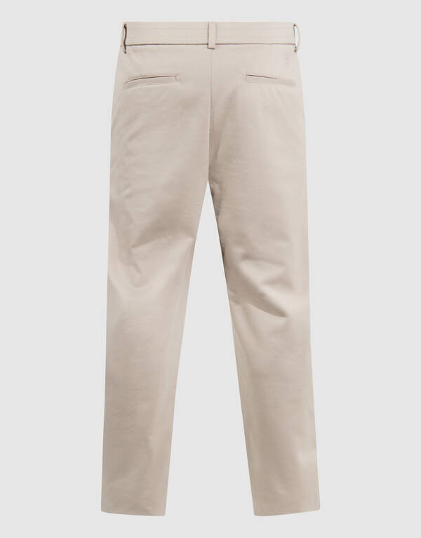 Plissierte Hose in normaler Passform, hellbraun SHOEBY MEN