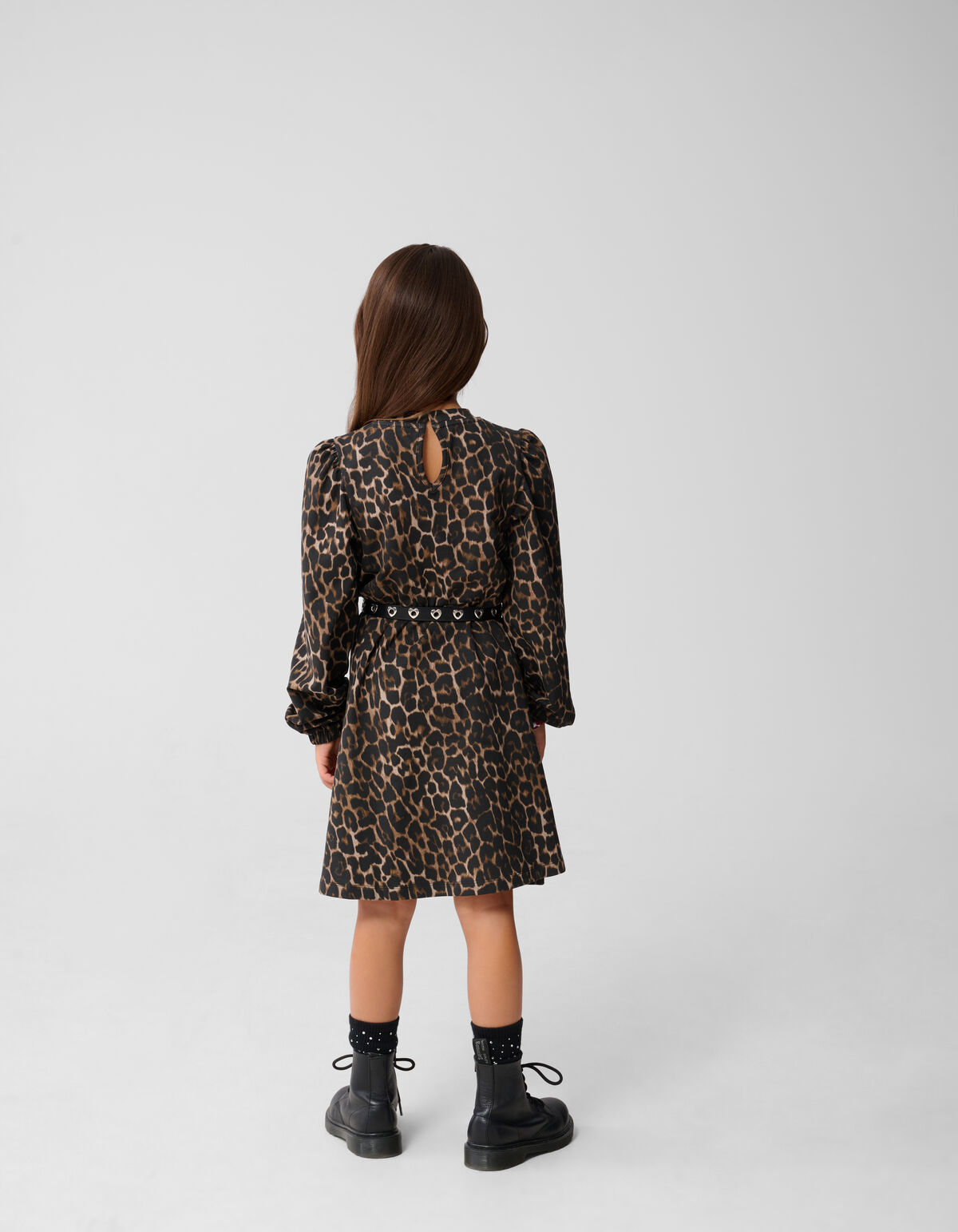 Gedrucktes Leopardenkleid Braun SHOEBY GIRLS