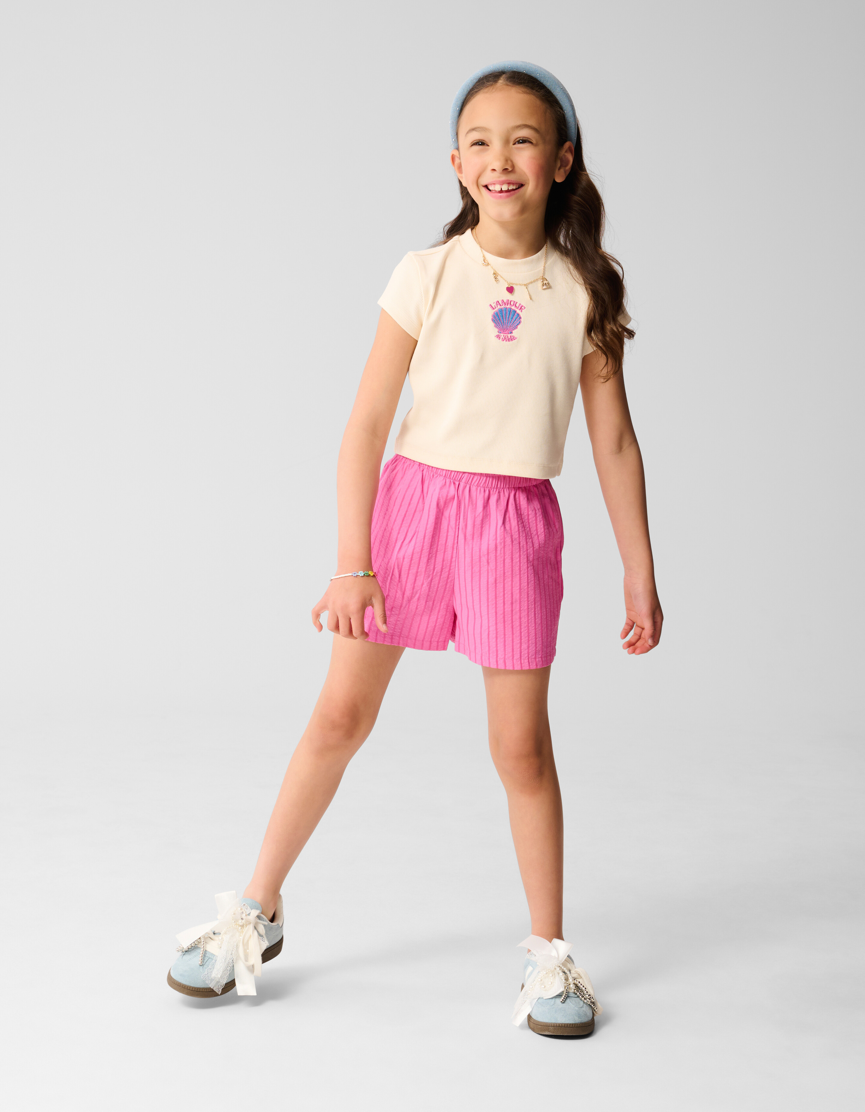 L'amour Crop Top Off White SHOEBY GIRLS
