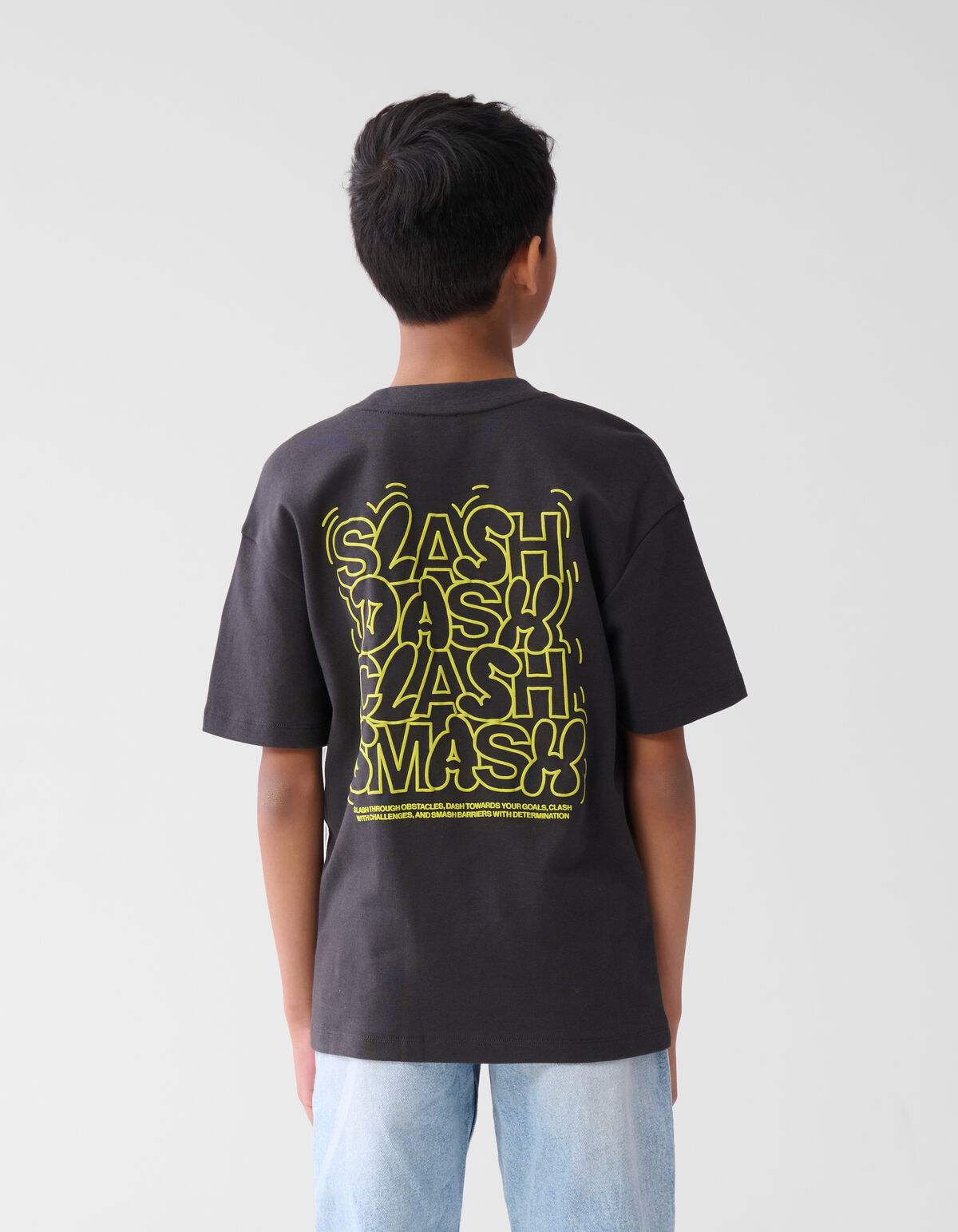 Text-T-Shirt Dunkelgrau SHOEBY BOYS