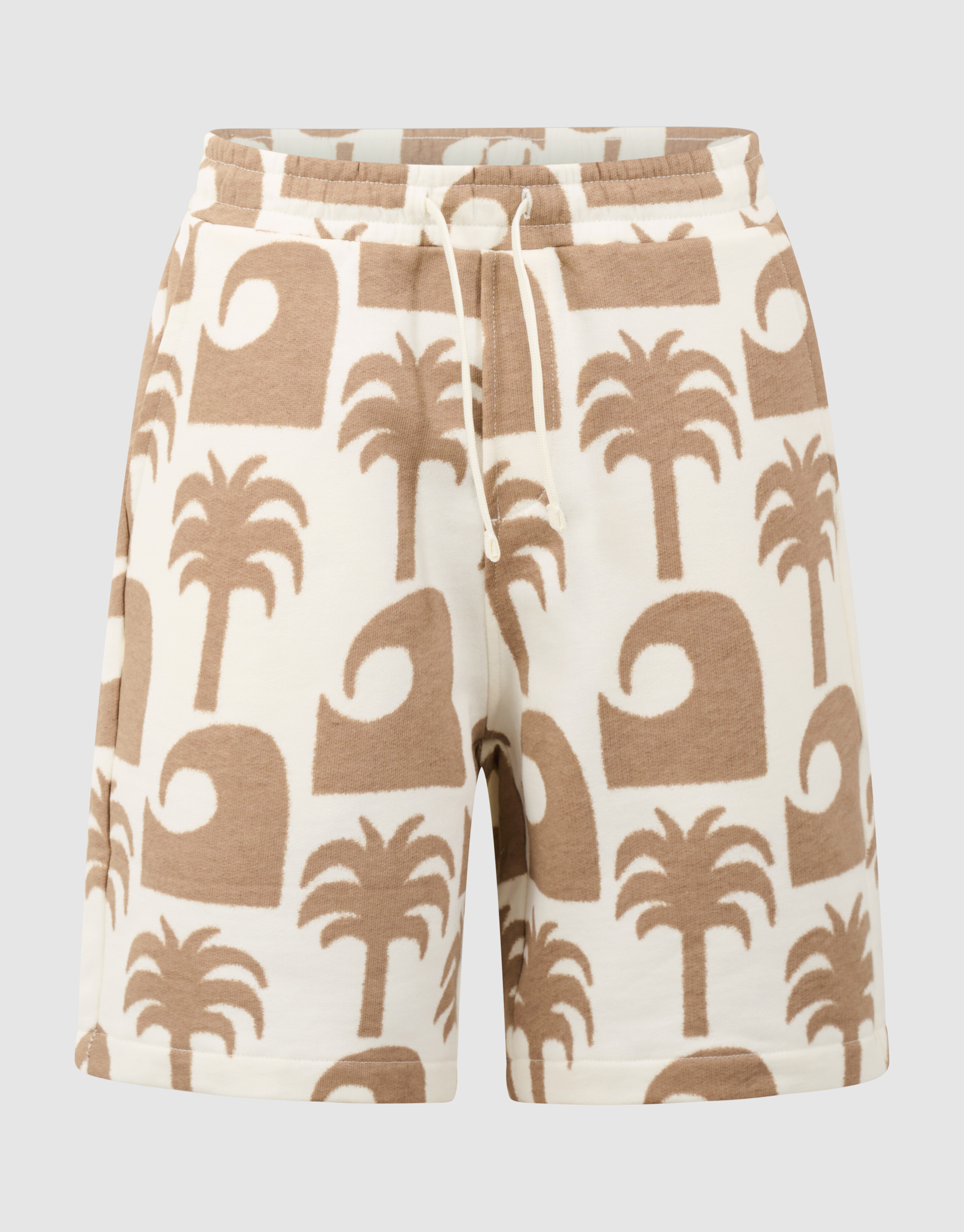 Palm Print Kurz Gebrochen Wei&szlig; SHOEBY BOYS