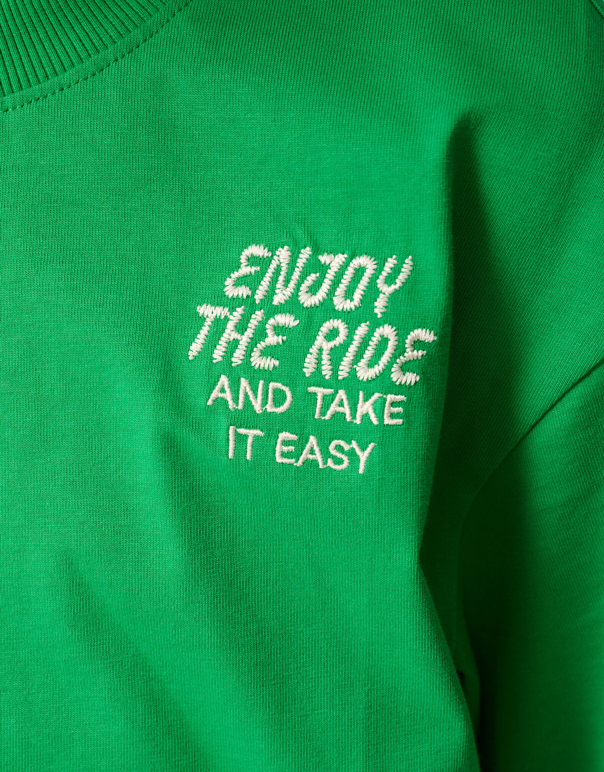 Text-T-Shirt Grün SHOEBY BOYS