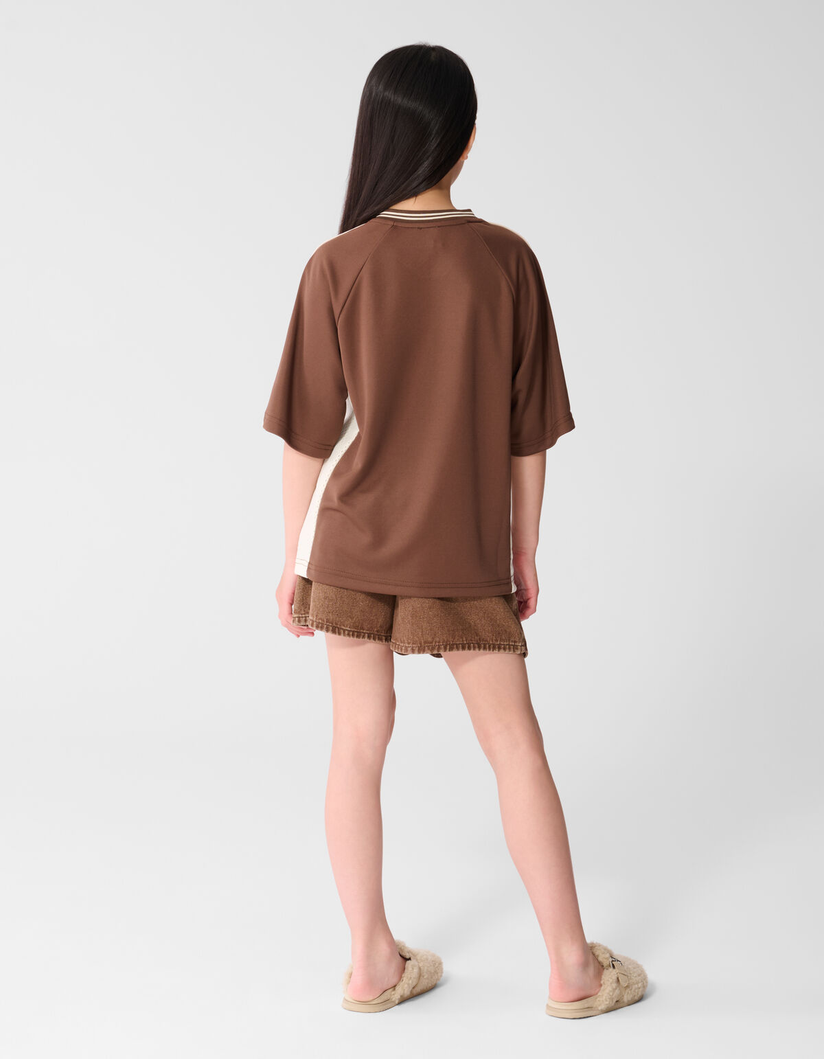 Seoul Baseball T-Shirt Braun SHOEBY GIRLS