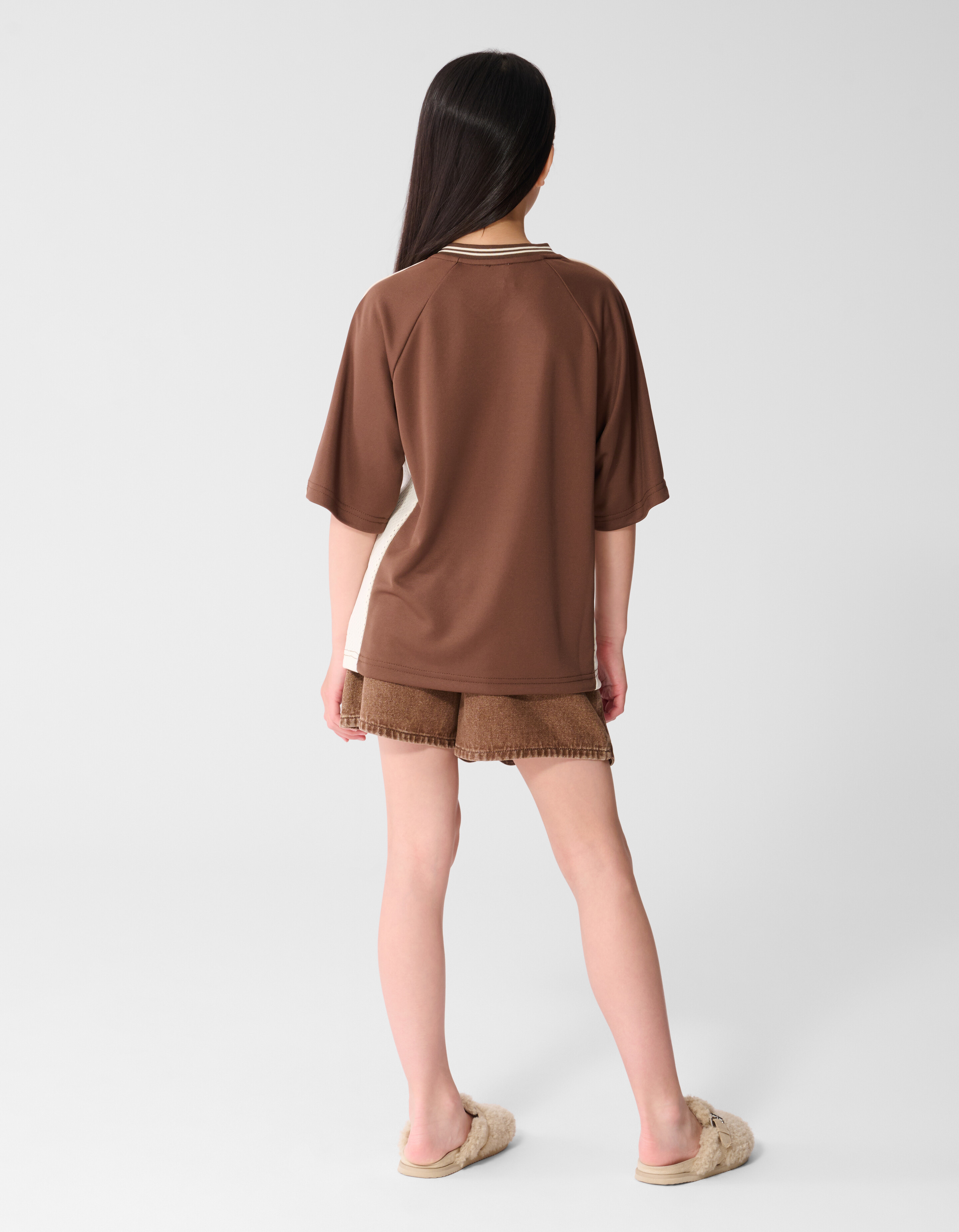 Seoul Baseball T-Shirt Braun SHOEBY GIRLS