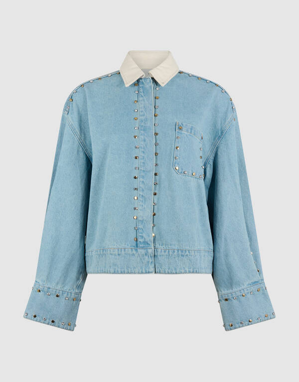 Strass-Jeansjacke gebleicht SHOEBY WOMEN