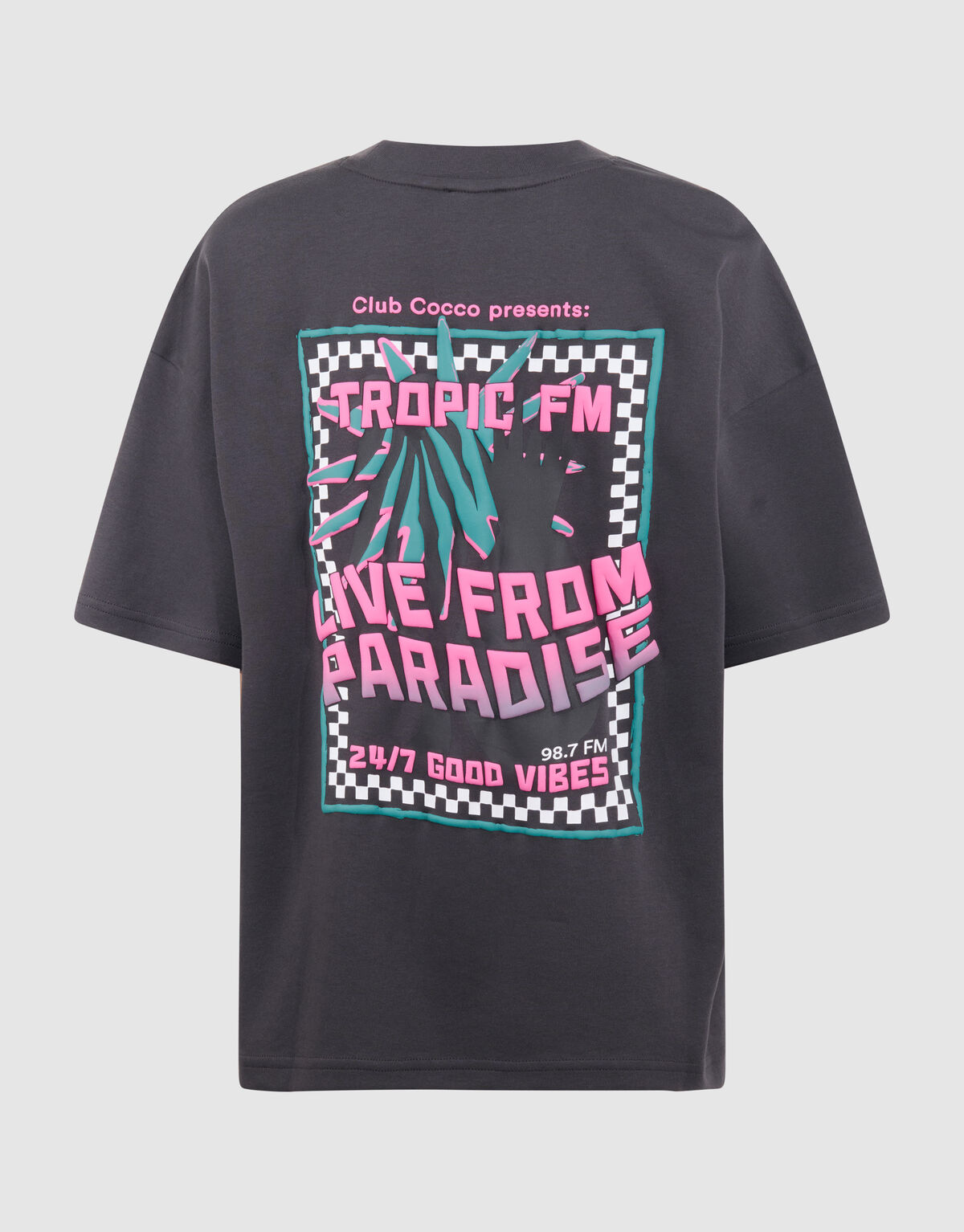 Tropic Artwork T-Shirt Dunkelgrau SHOEBY BOYS