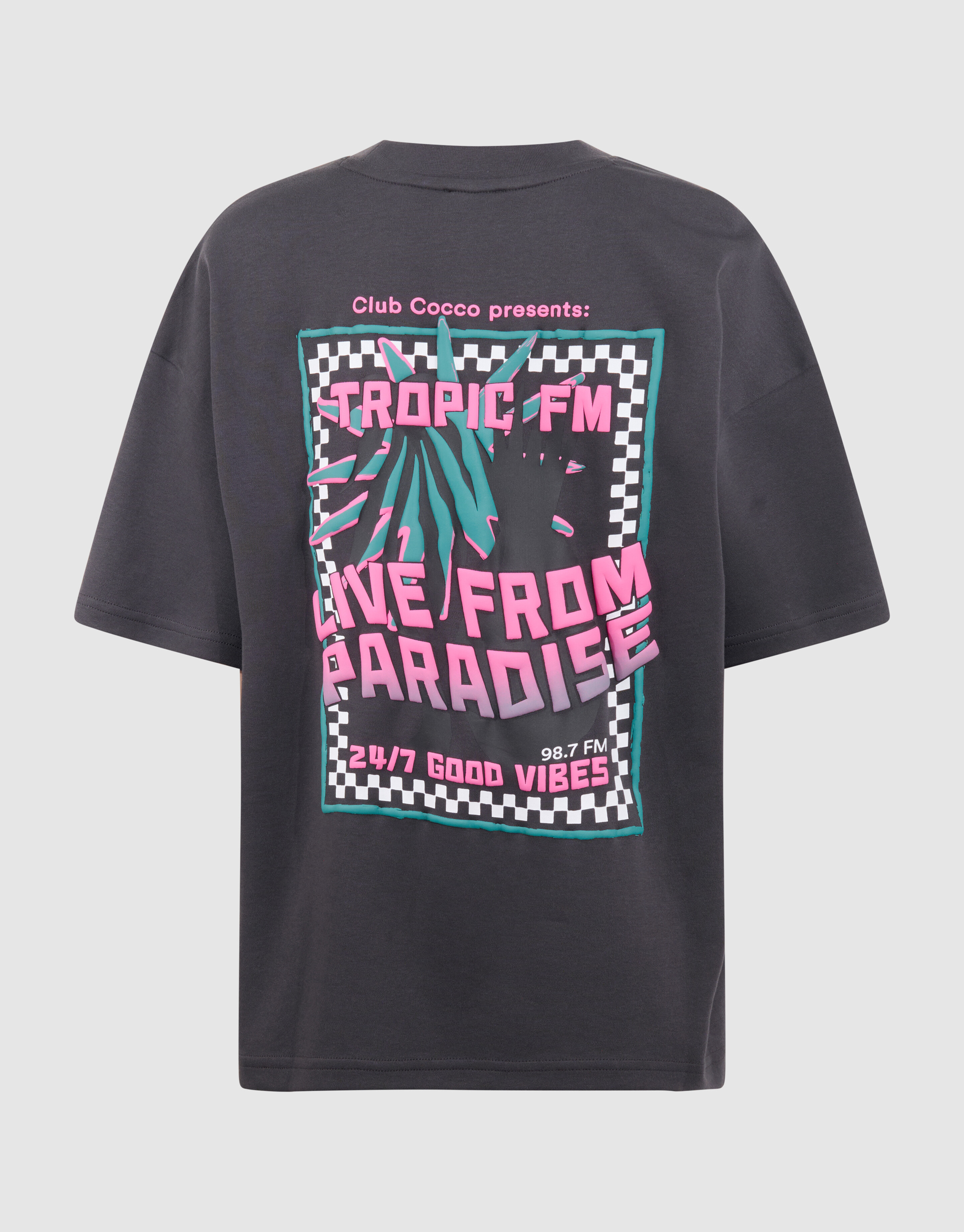 Tropic Artwork T-Shirt Dunkelgrau SHOEBY BOYS