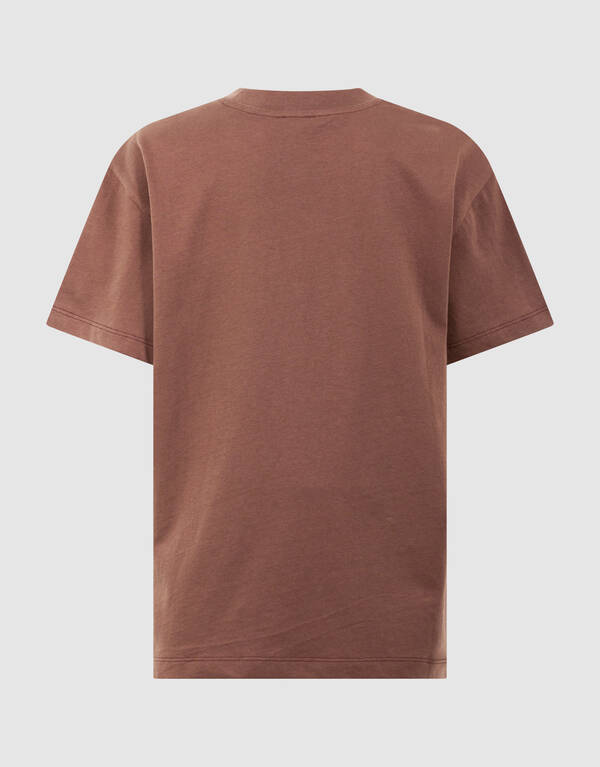 Washed Erdbeer T-Shirt Braun SHOEBY GIRLS