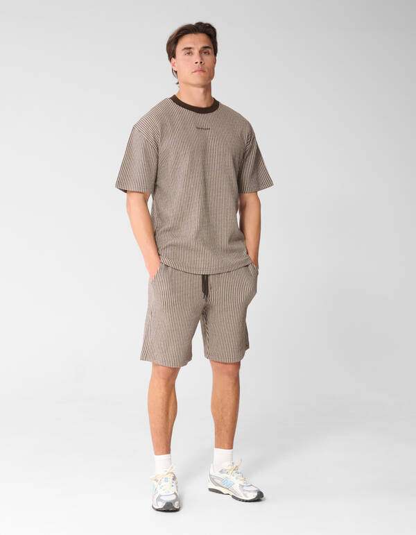 Seersucker-Shorts, Braun SHOEBY MEN