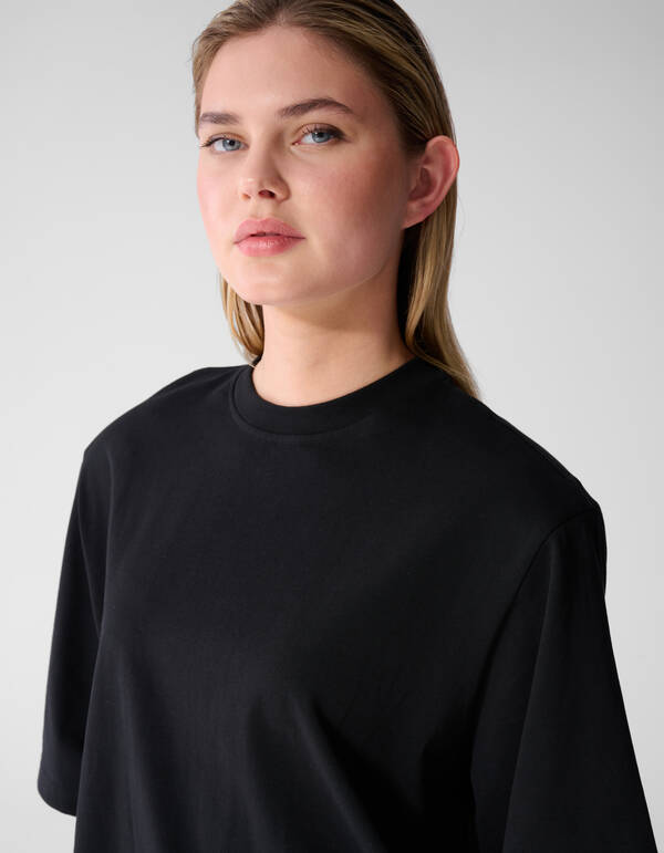 T-Shirt mit Schlitz Schwarz SHOEBY WOMEN