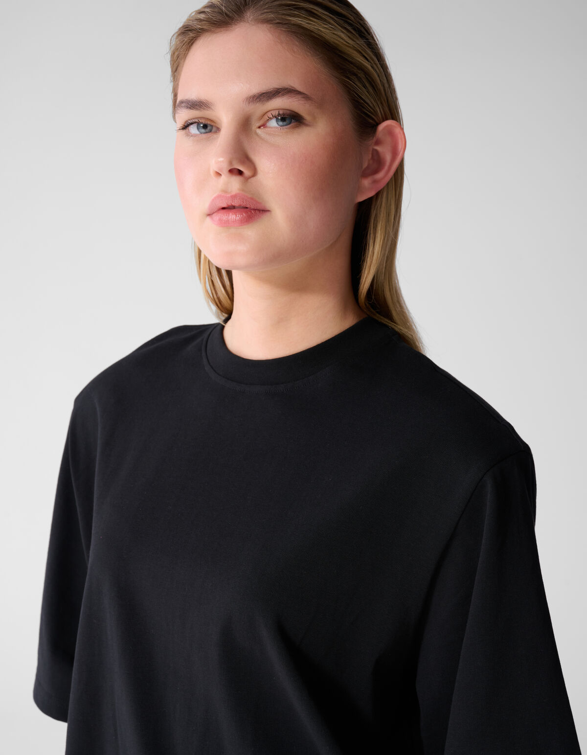 T-Shirt mit Schlitz Schwarz SHOEBY WOMEN