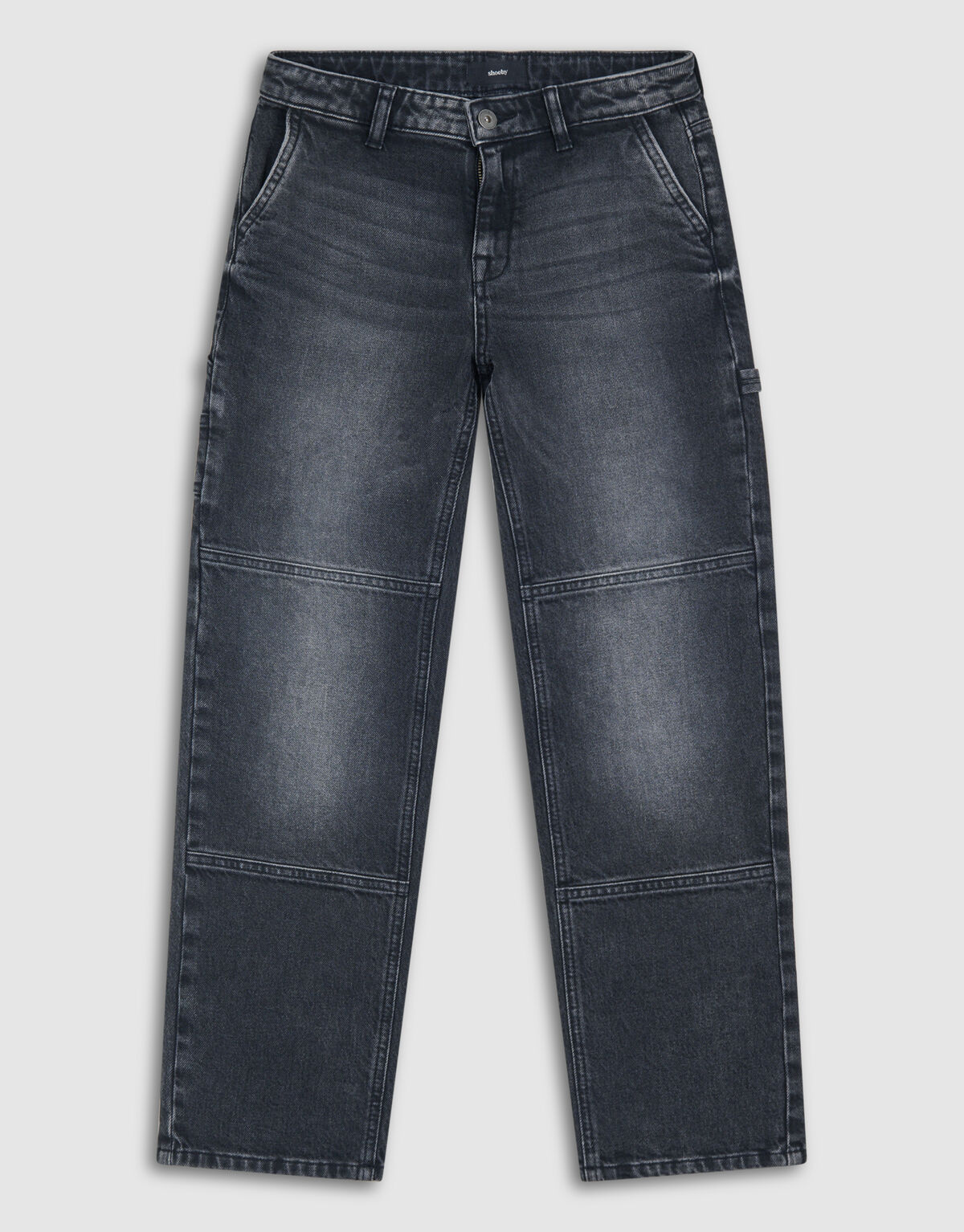 Carpenter Straight Fit Jeans Dunkelgrau SHOEBY BOYS
