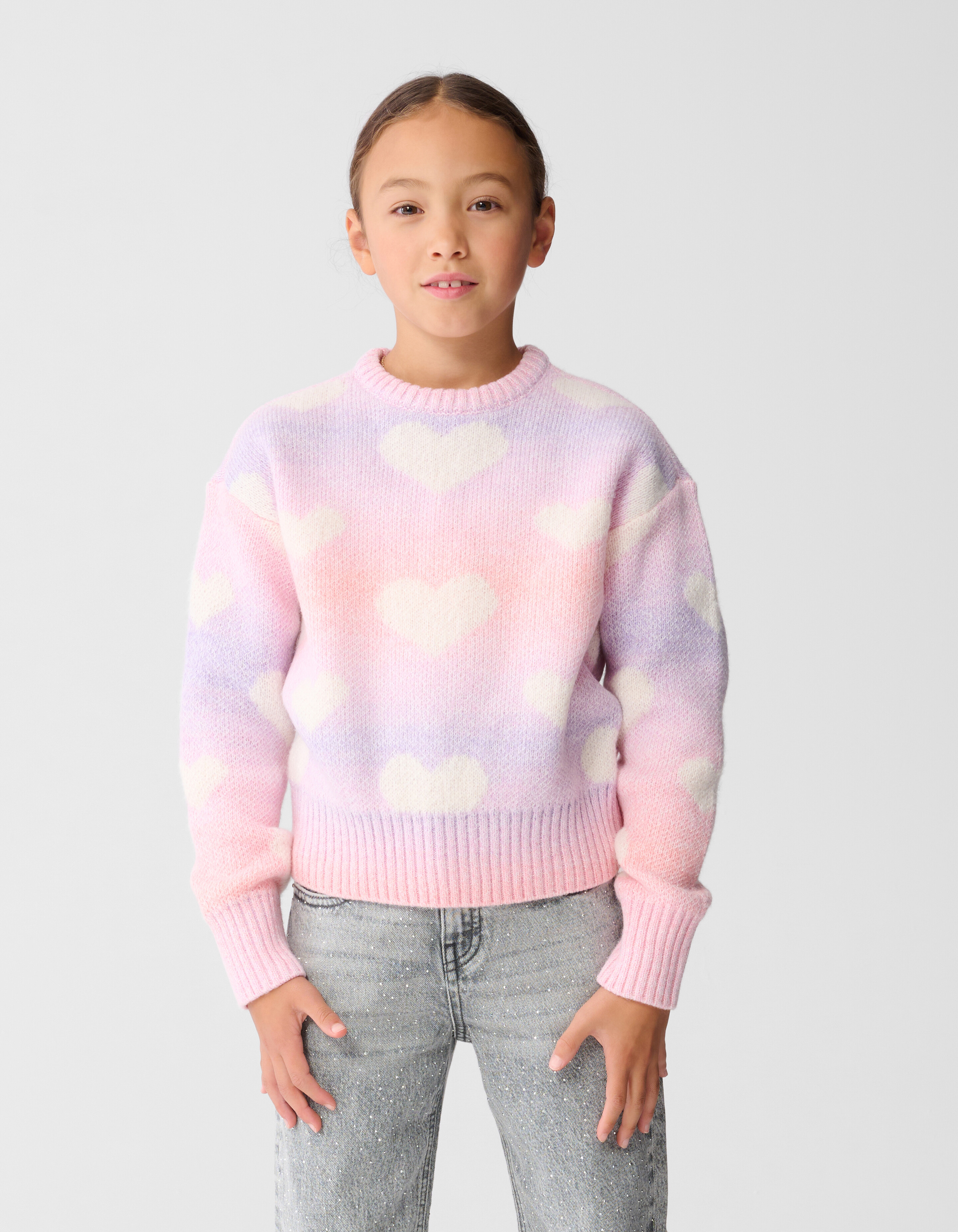 Herz Strickpullover Rosa SHOEBY GIRLS