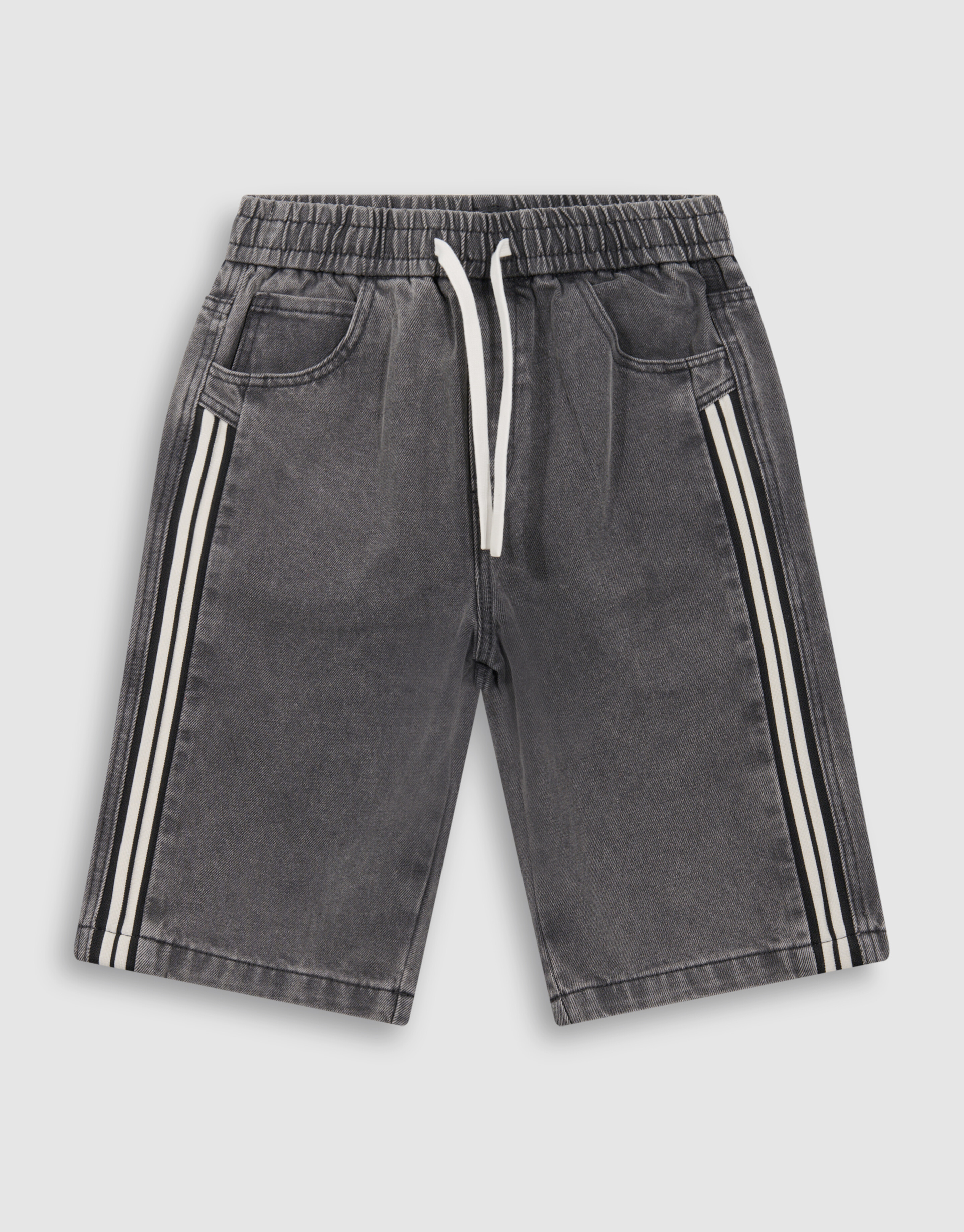 Sportliche Jeansshorts Grau SHOEBY BOYS