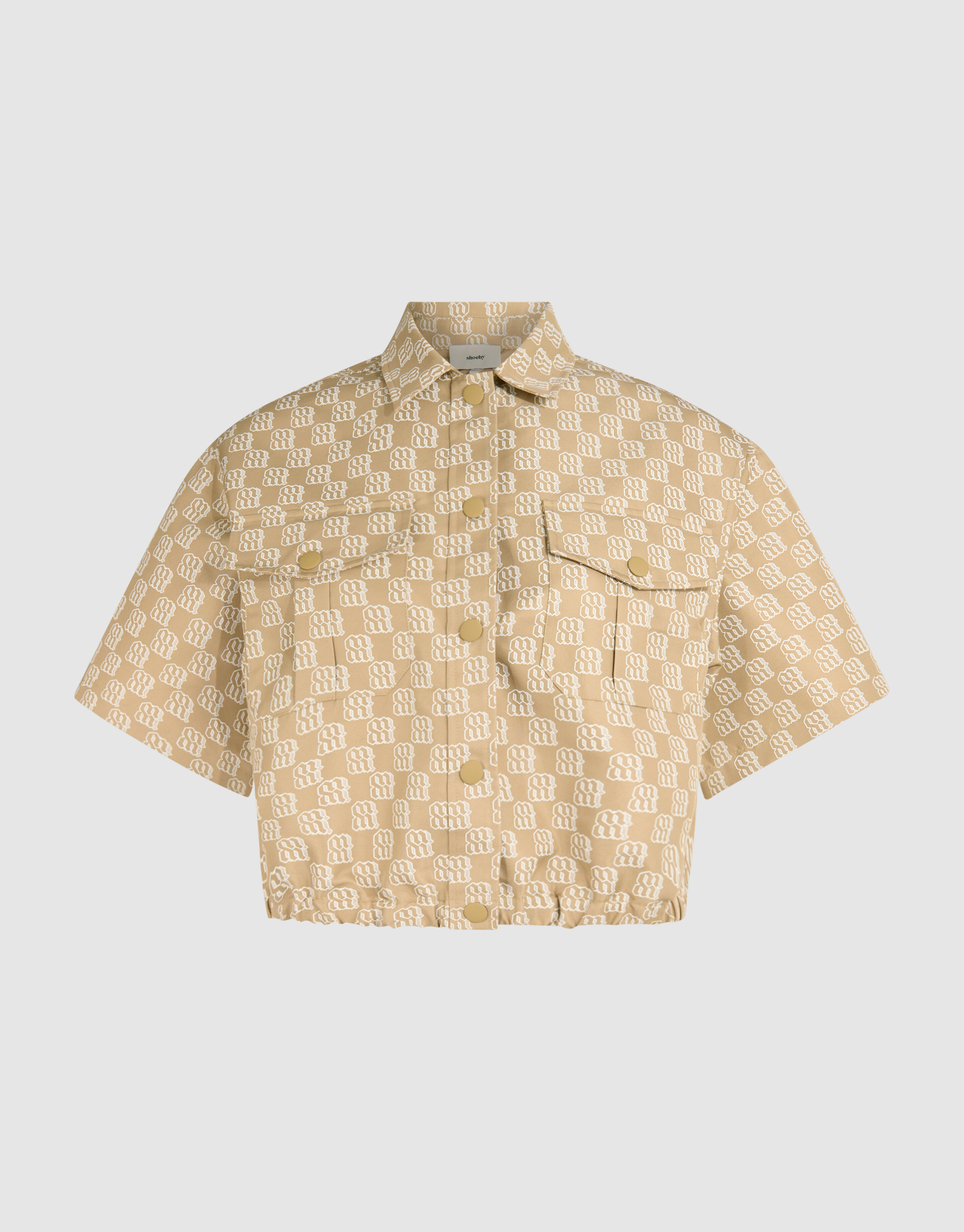 Cropped Printed Blouse Sand von Mieke SHOEBY WOMEN
