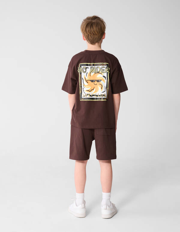 Riders Artwork T-Shirt Dunkelbraun SHOEBY BOYS