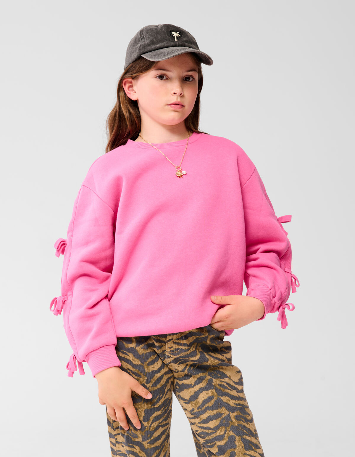 &Uuml;bergro&szlig;er Strickpullover Rosa SHOEBY GIRLS