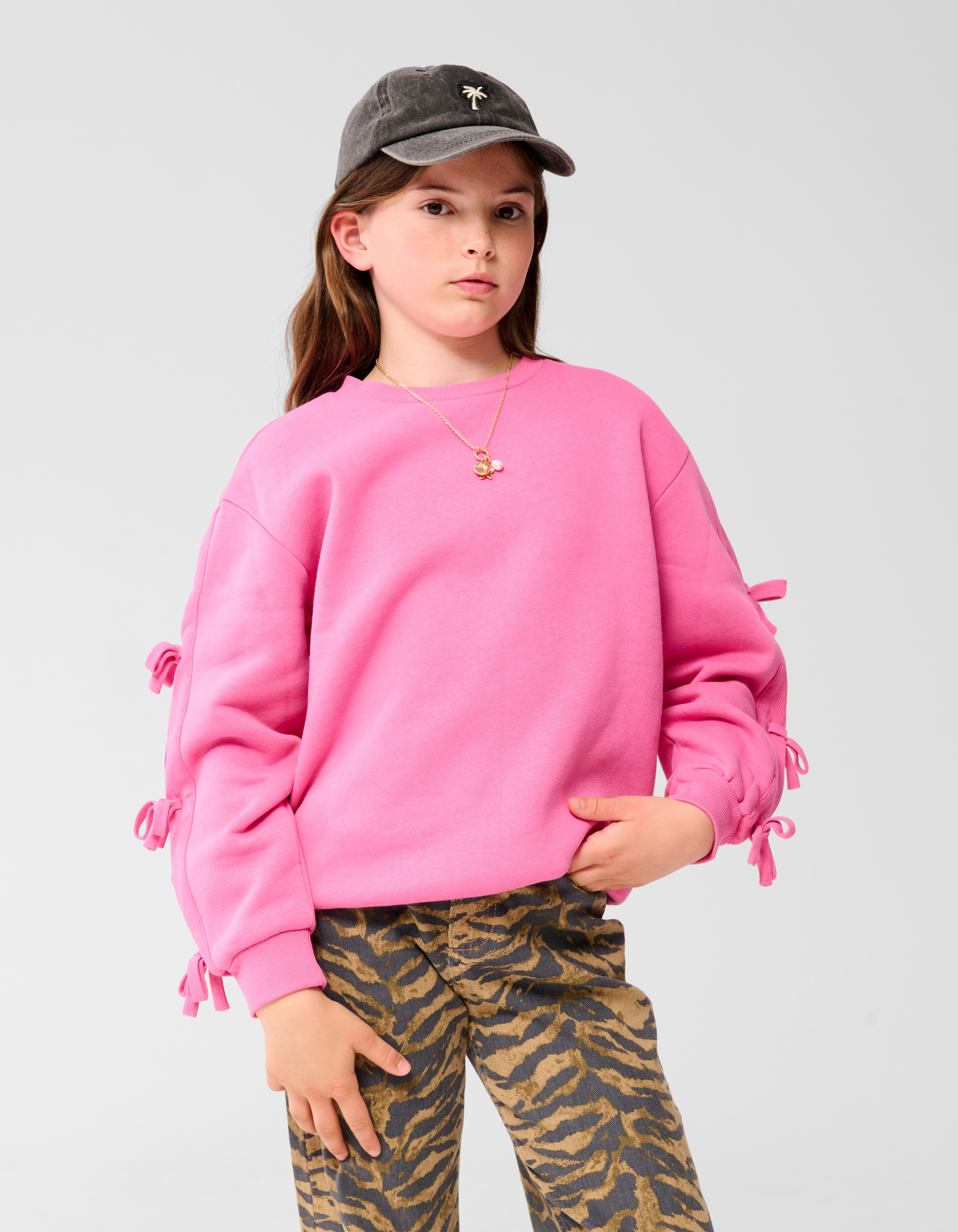 &Uuml;bergro&szlig;er Strickpullover Rosa SHOEBY GIRLS