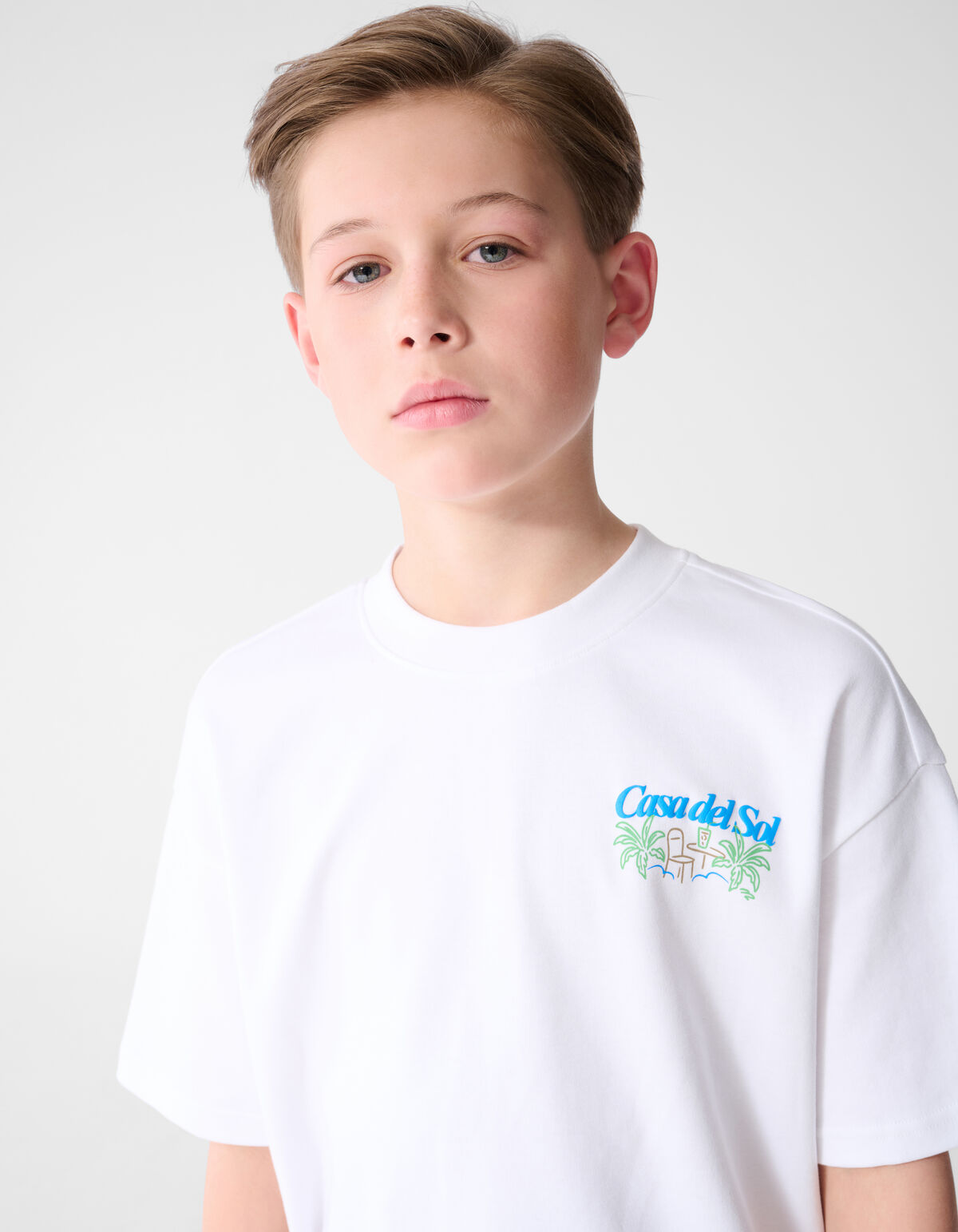 Casa Del Sol Kunst T-Shirt Wei&szlig; SHOEBY BOYS
