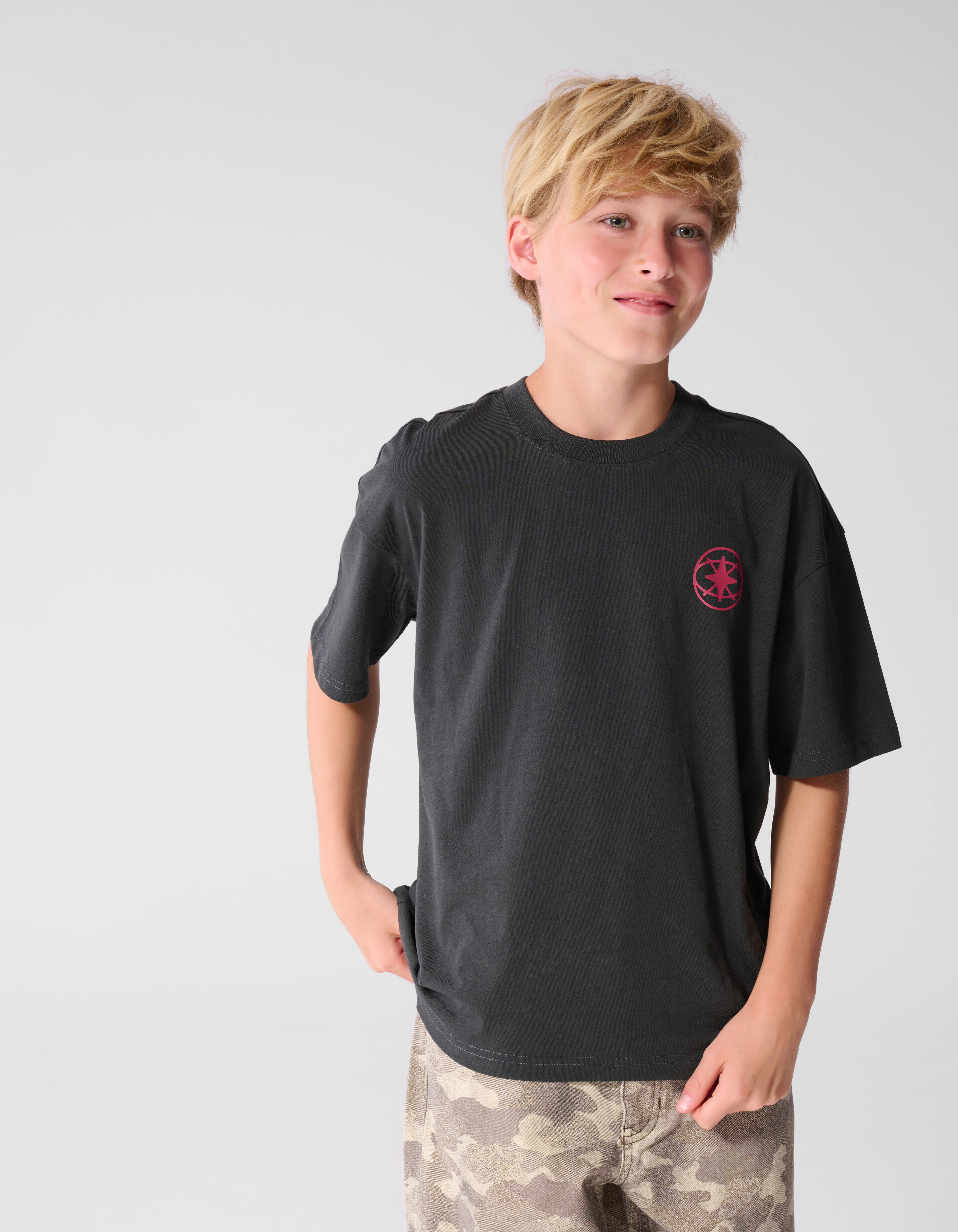 London-Kunstwerk-T-Shirt Dunkelgrau SHOEBY BOYS