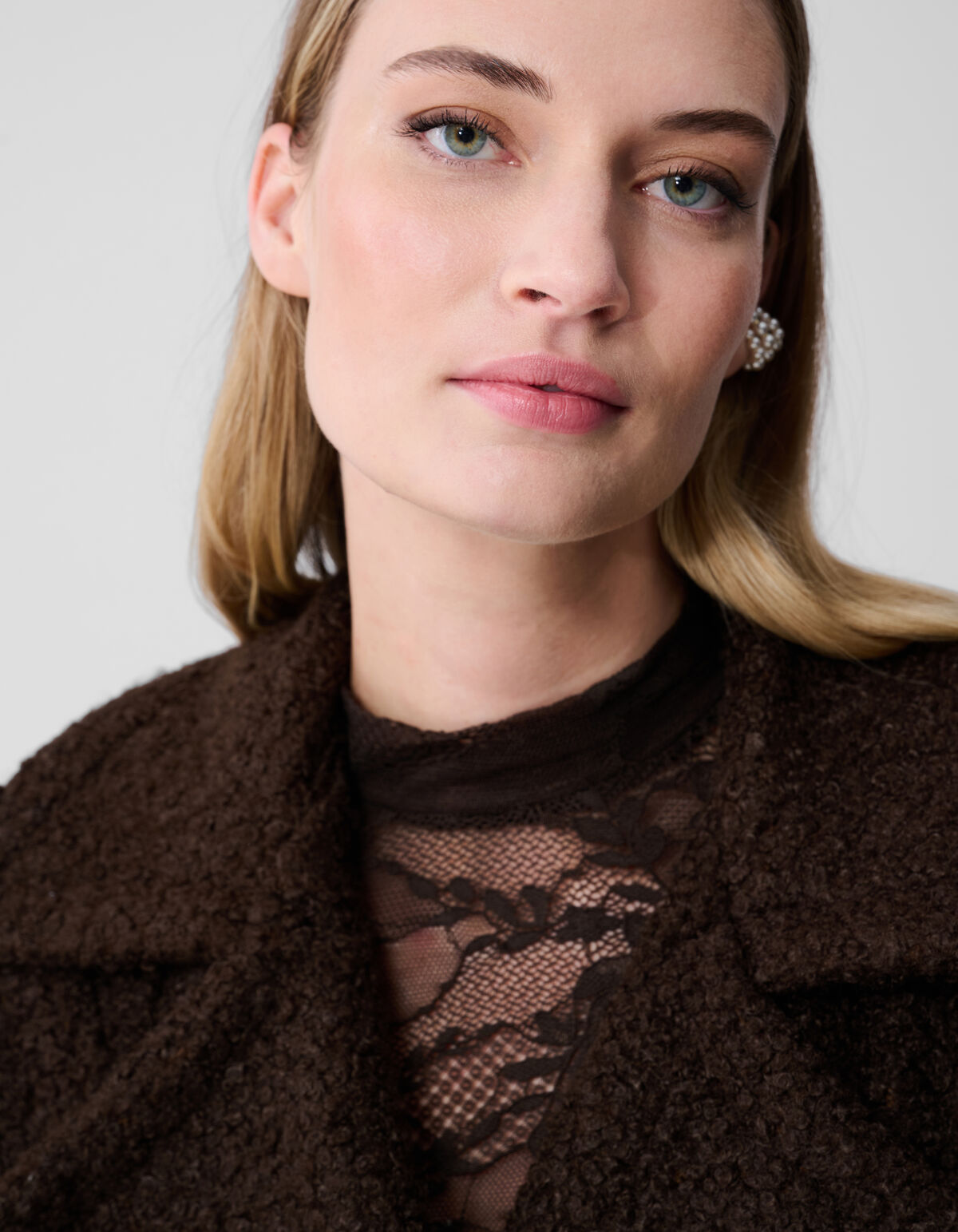 Oversize Teddyweste Dunkelbraun SHOEBY WOMEN