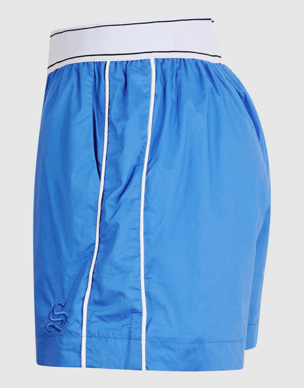 Indigo-Popeline-Shorts Blau SHOEBY WOMEN