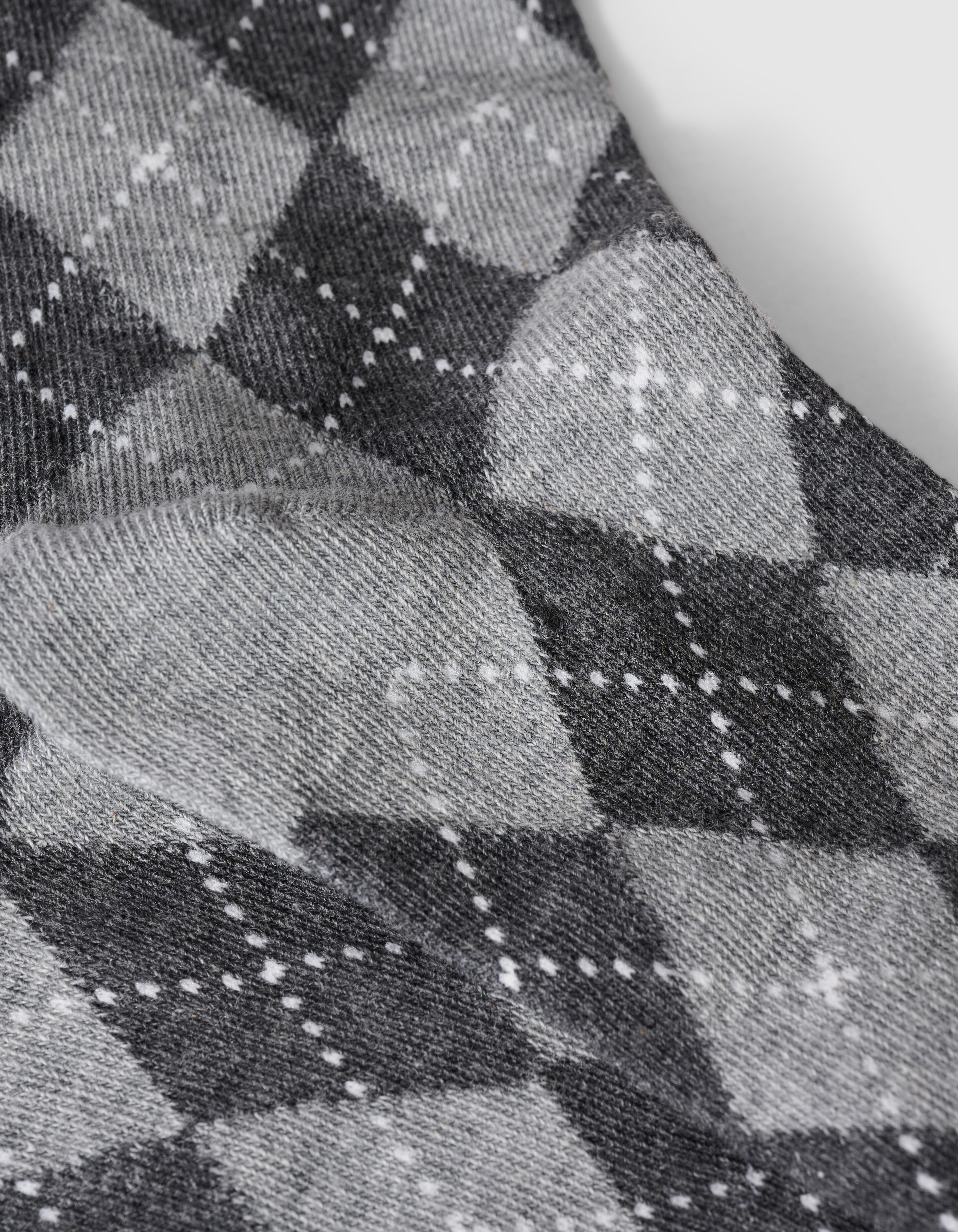 Karierte Socken Grau SHOEBY ACCESSOIRES