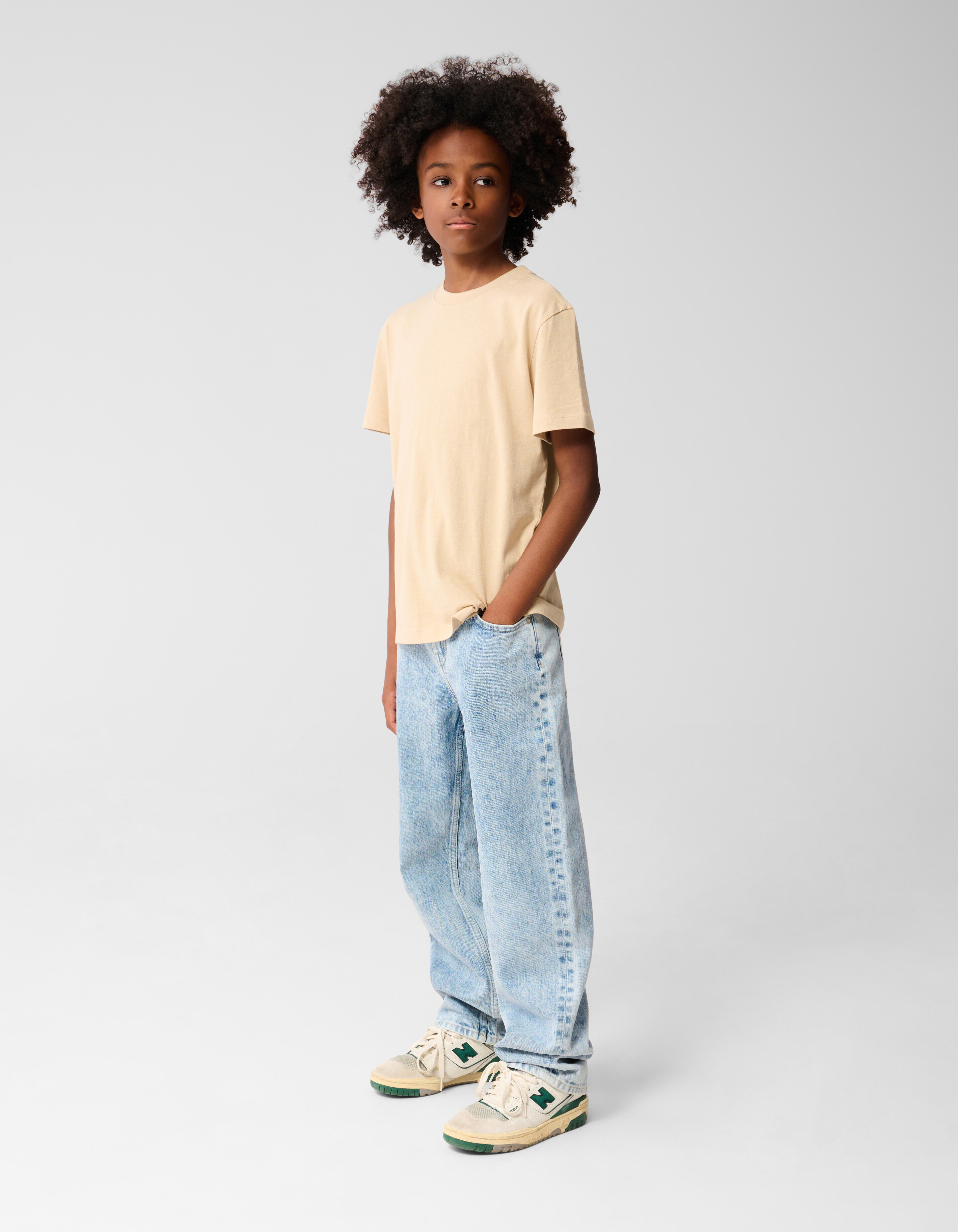 Baggy Fit Jeans Gebleicht SHOEBY BOYS