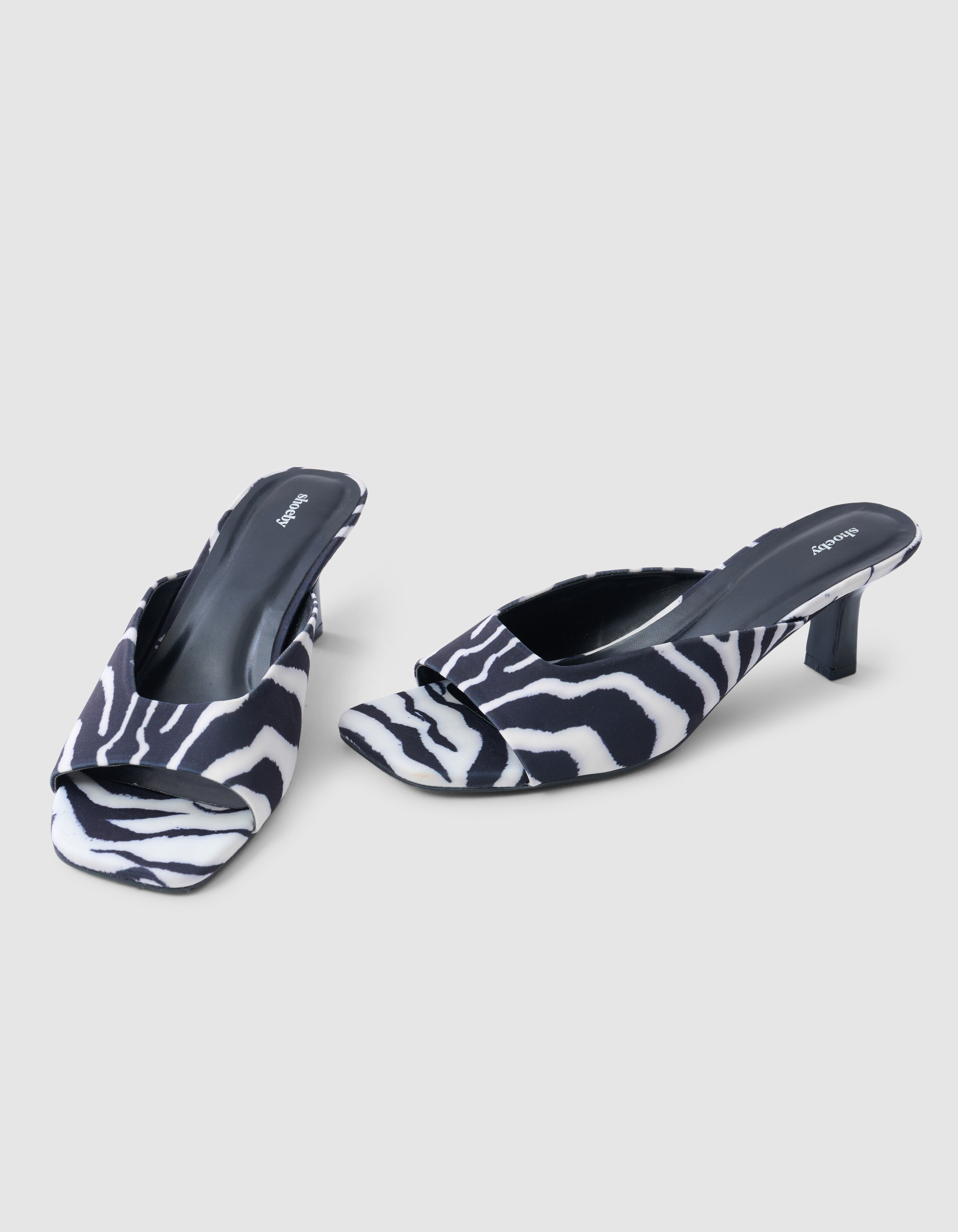 Zebra Heels Schwarz/Weiß SHOEBY SHOES