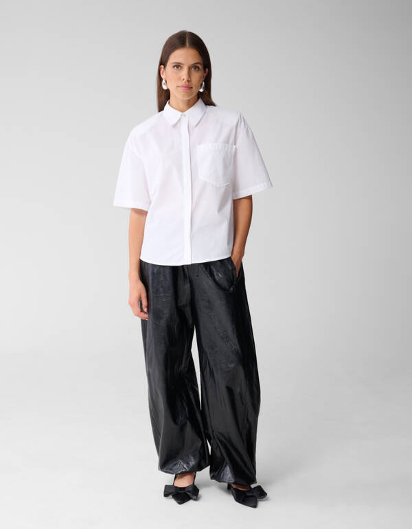 Oversized Solid Bluse Wei&szlig; SHOEBY WOMEN