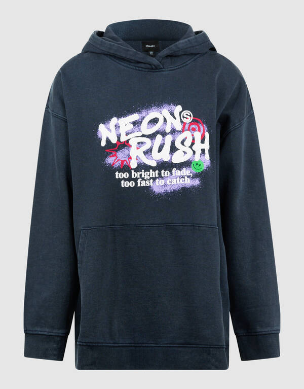 Neon Rush Artwork Hoodie Grau SHOEBY BOYS