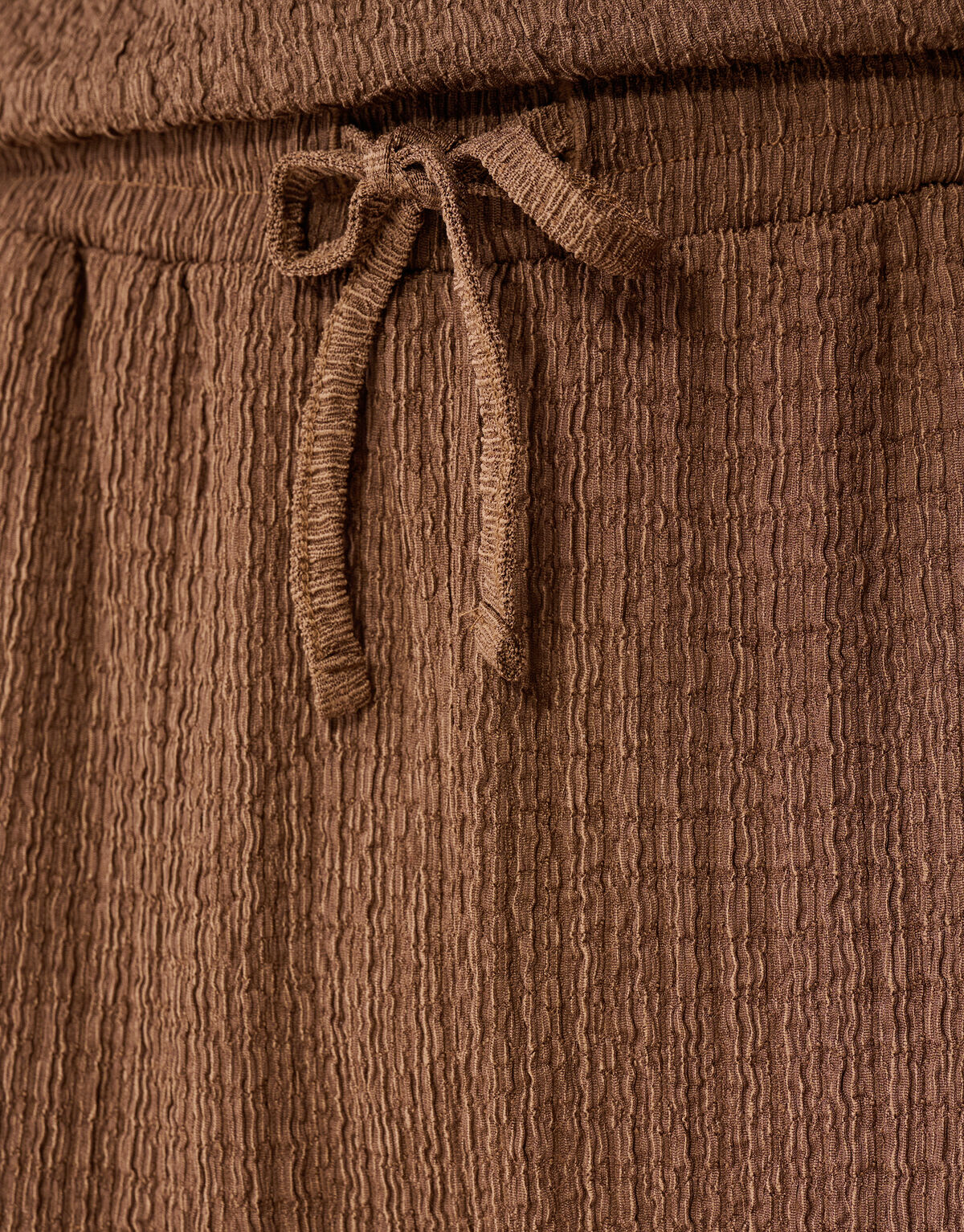 Crinkle Wide-Leg-Hose Braun SHOEBY WOMEN