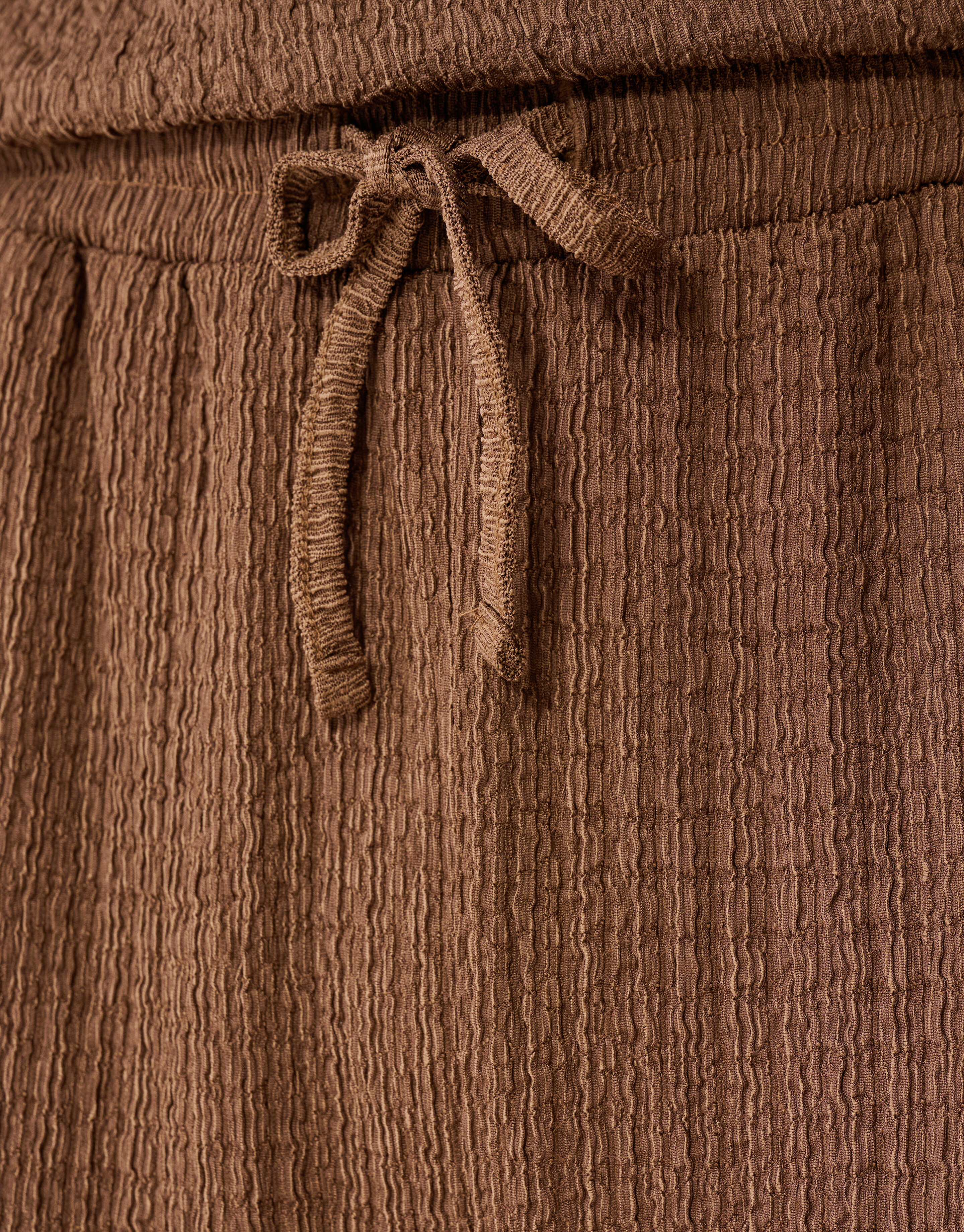 Crinkle Wide-Leg-Hose Braun SHOEBY WOMEN