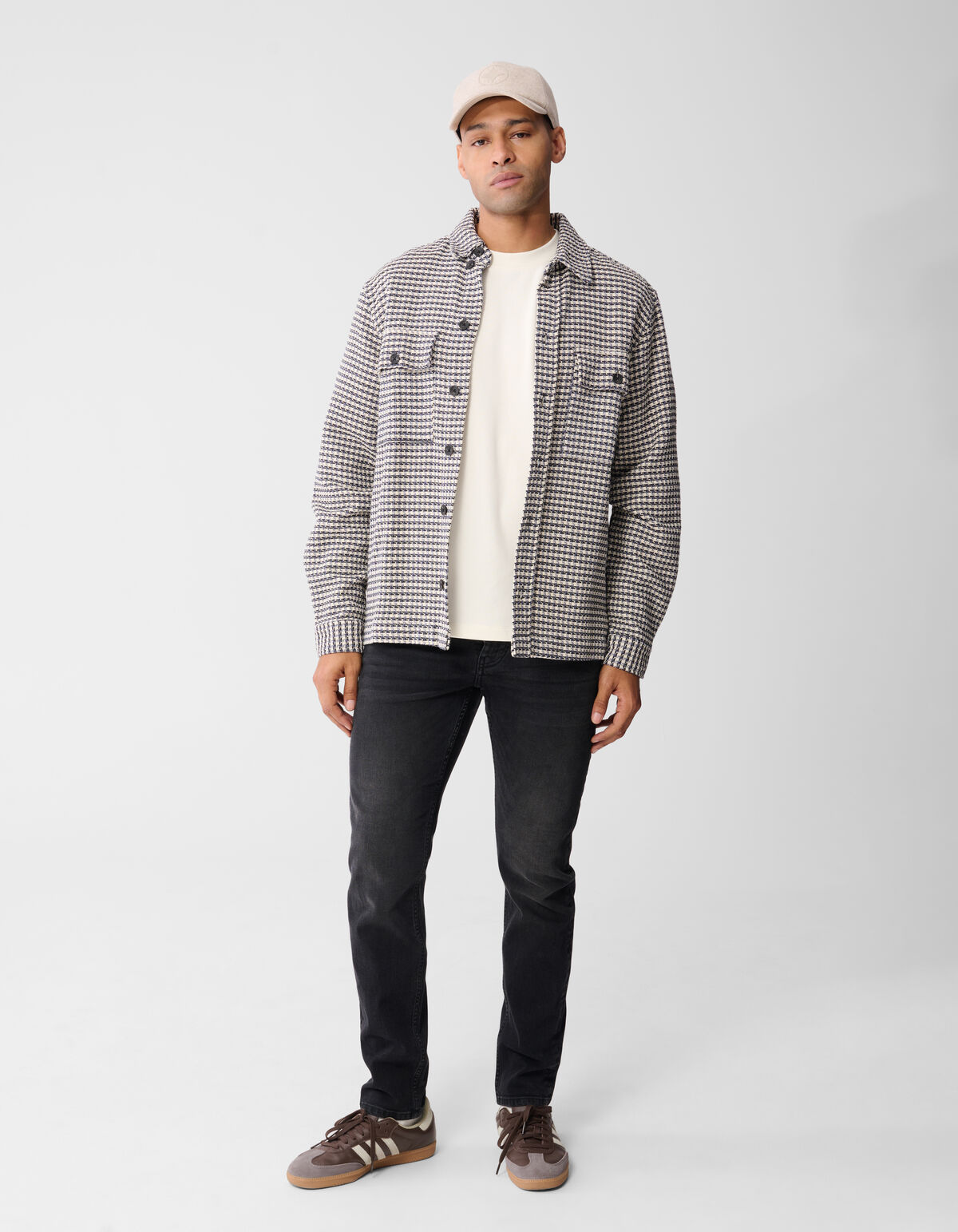 Slim Fit Jeans Gewaschen Schwarz L34 SHOEBY MEN