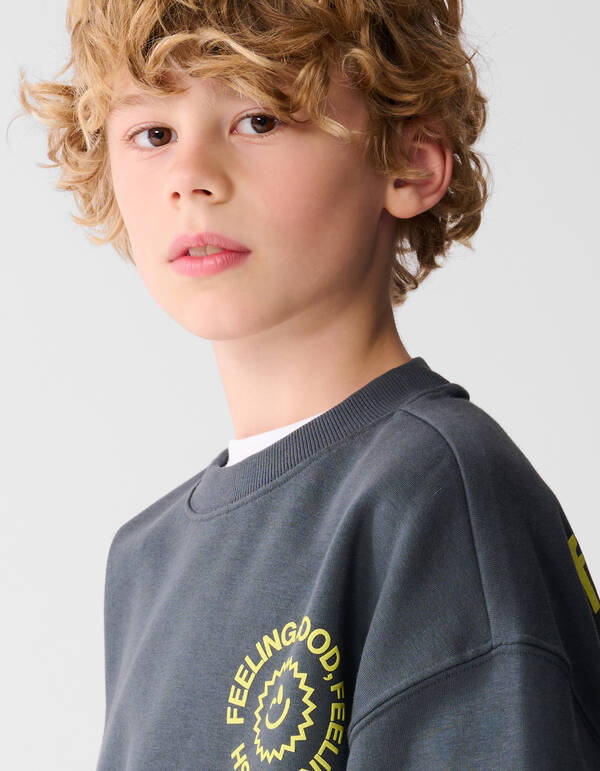 Frischer Kunstpullover Grau SHOEBY BOYS