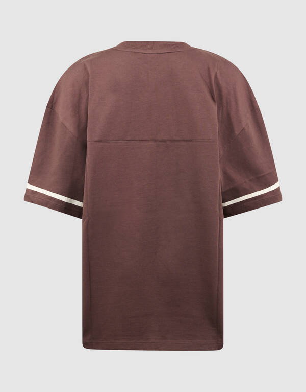 Oversized Rugby-T-Shirt Braun SHOEBY BOYS