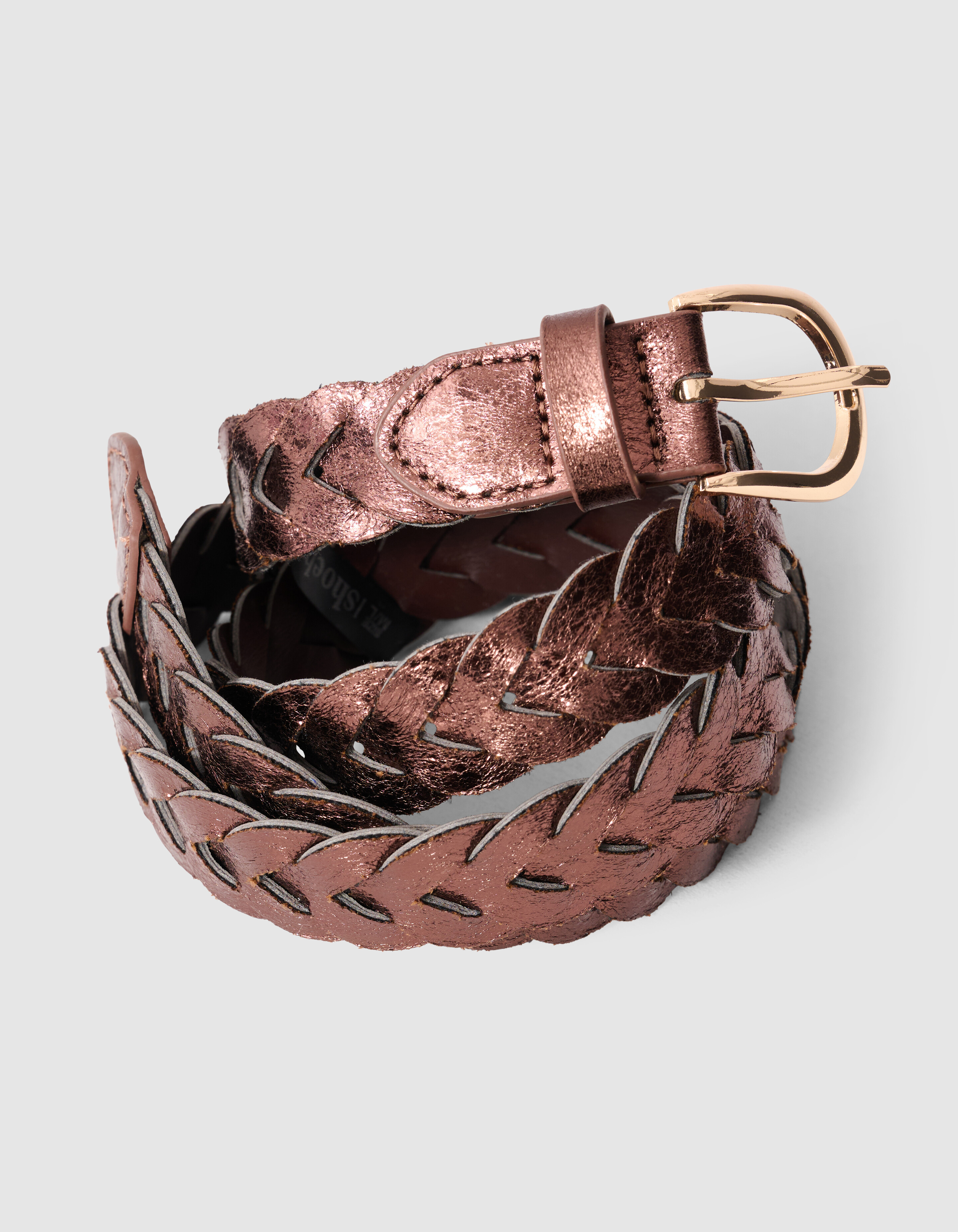 Geflochtener Metallic-G&uuml;rtel Braun SHOEBY ACCESSOIRES