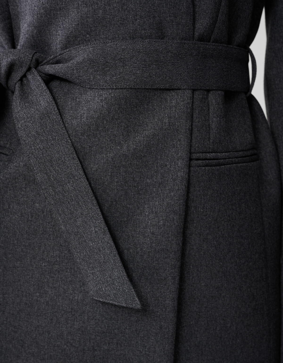 Oversized-Wickelblazer Dunkelgrau Von Lonneke SHOEBY WOMEN