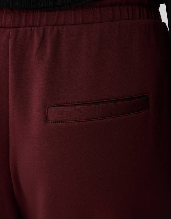 Stripe Jogger Wide Leg Hose Dunkelrot SHOEBY WOMEN