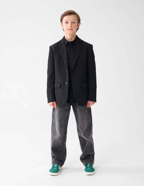Basic Blazer Schwarz SHOEBY BOYS