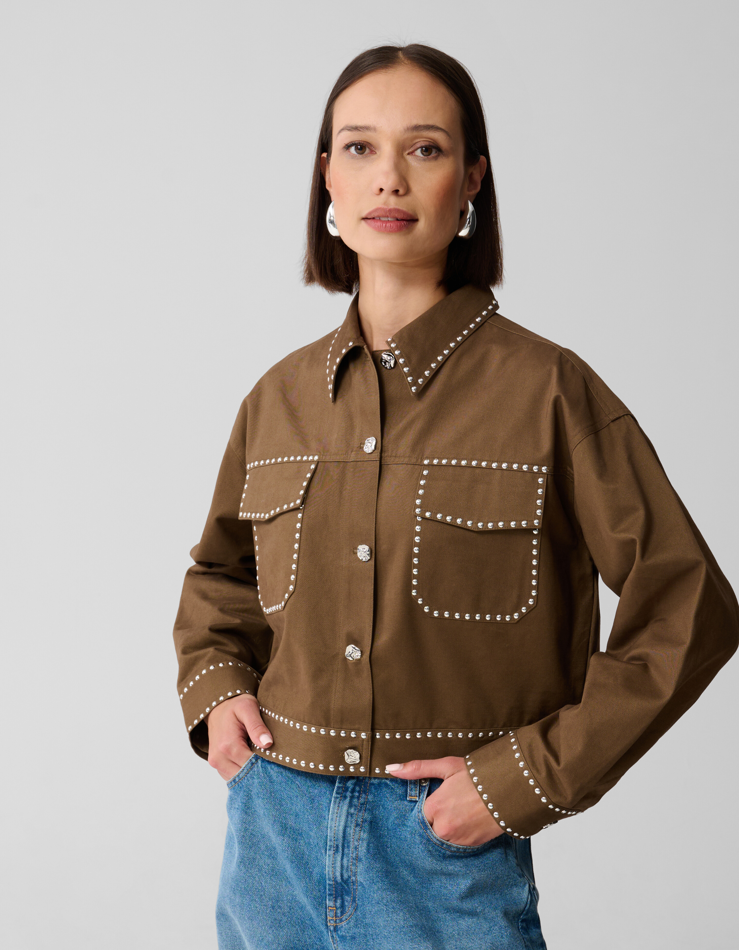 Nietenjacke Khaki SHOEBY WOMEN