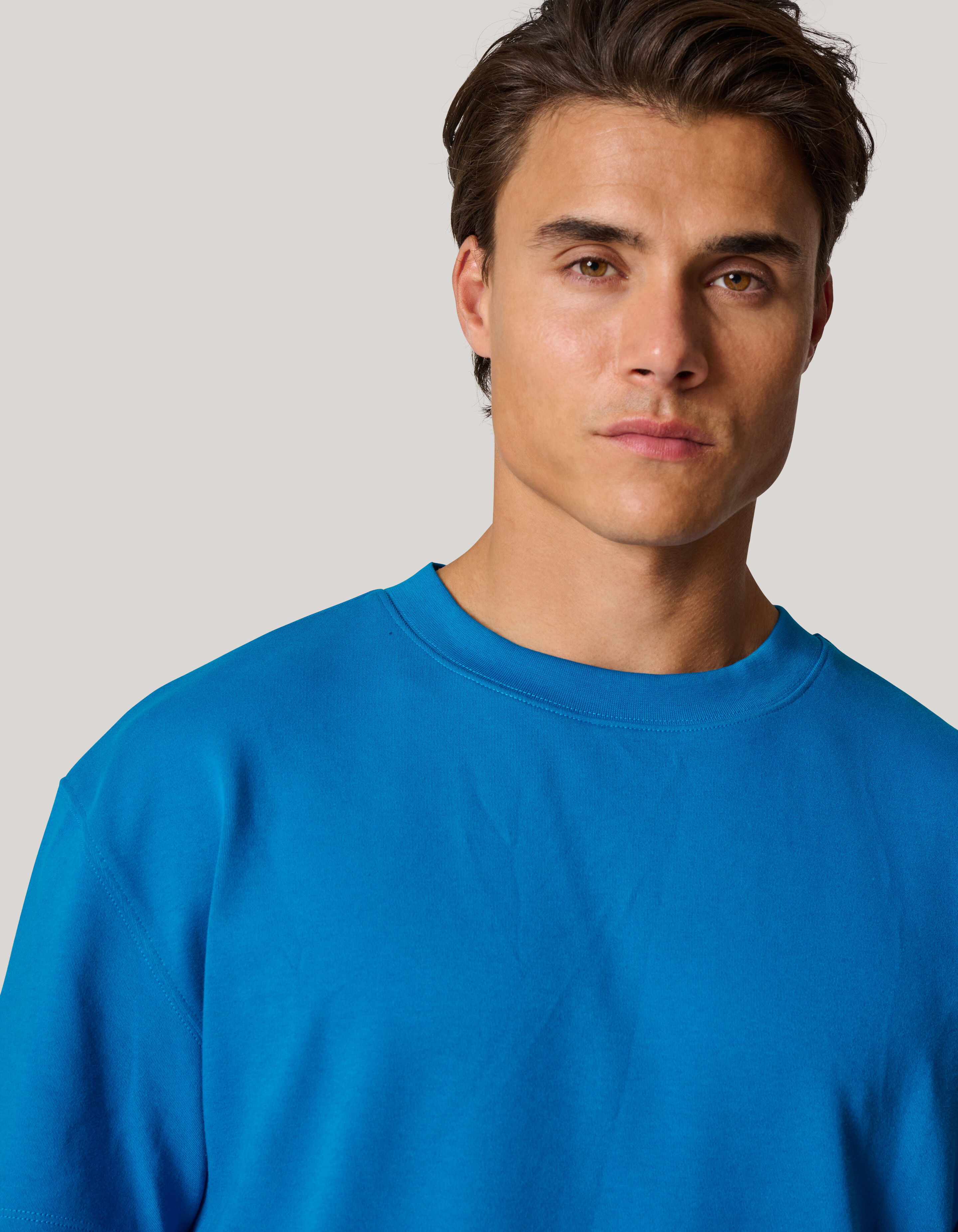 Basic T-shirt Blau SHOEBY MEN