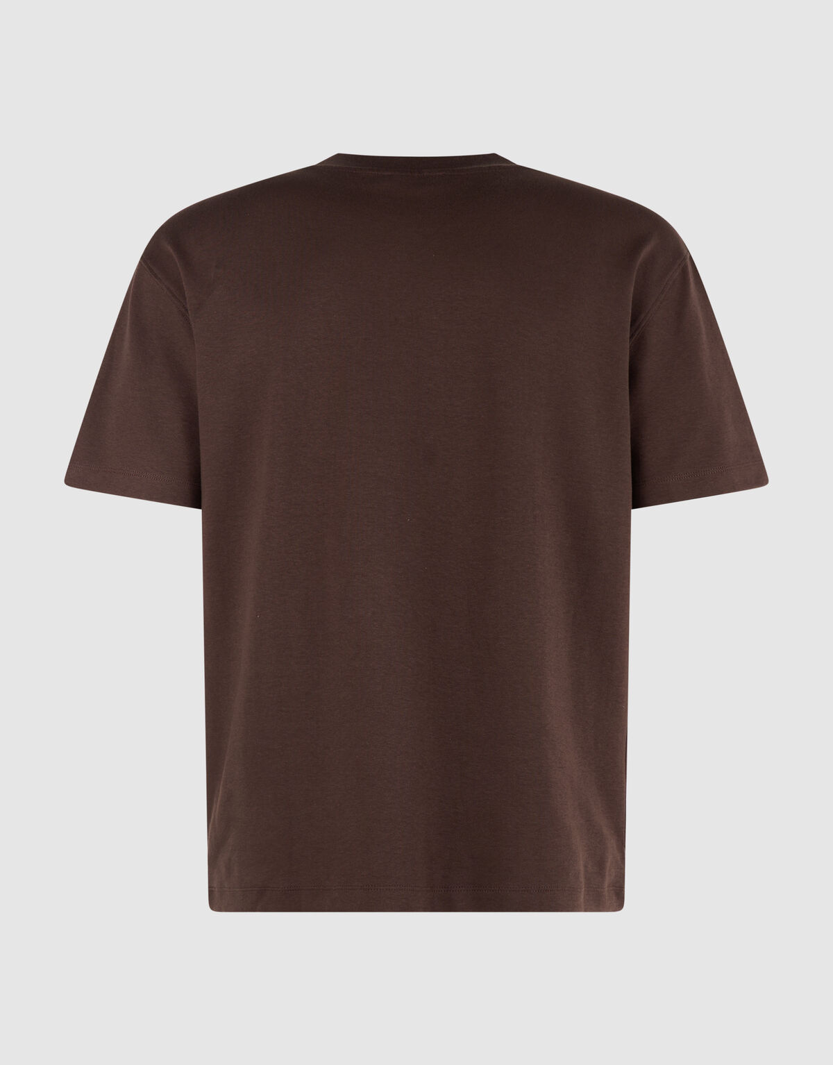 Basis Label T-shirt Donkerbruin SHOEBY MEN