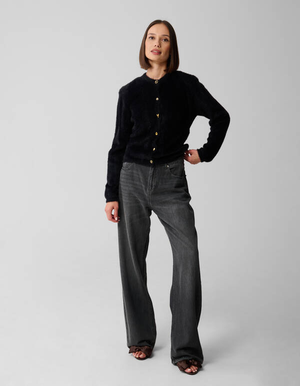 Weste mit gro&szlig;en Schultern, Schwarz SHOEBY WOMEN