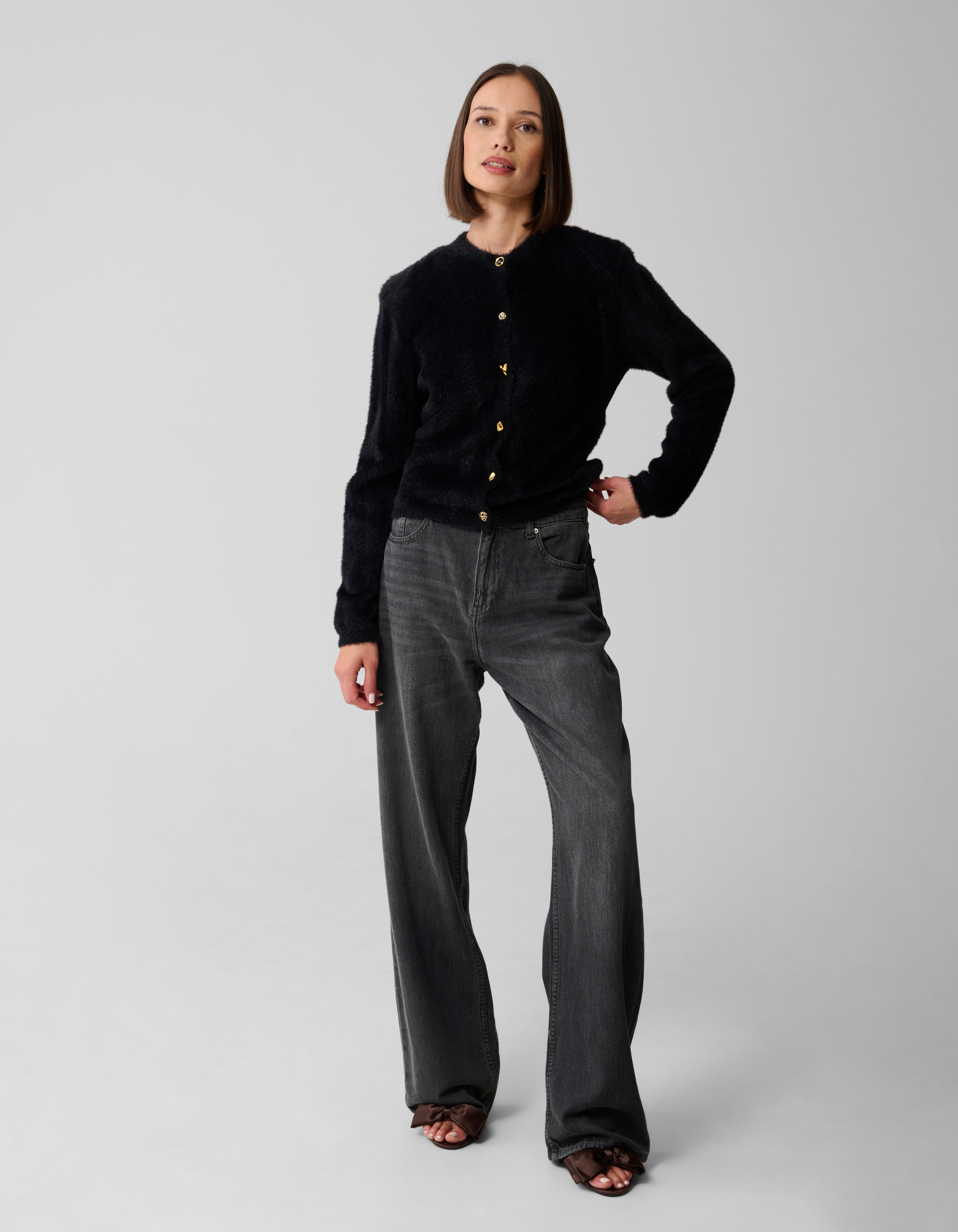 Weste mit großen Schultern, Schwarz SHOEBY WOMEN
