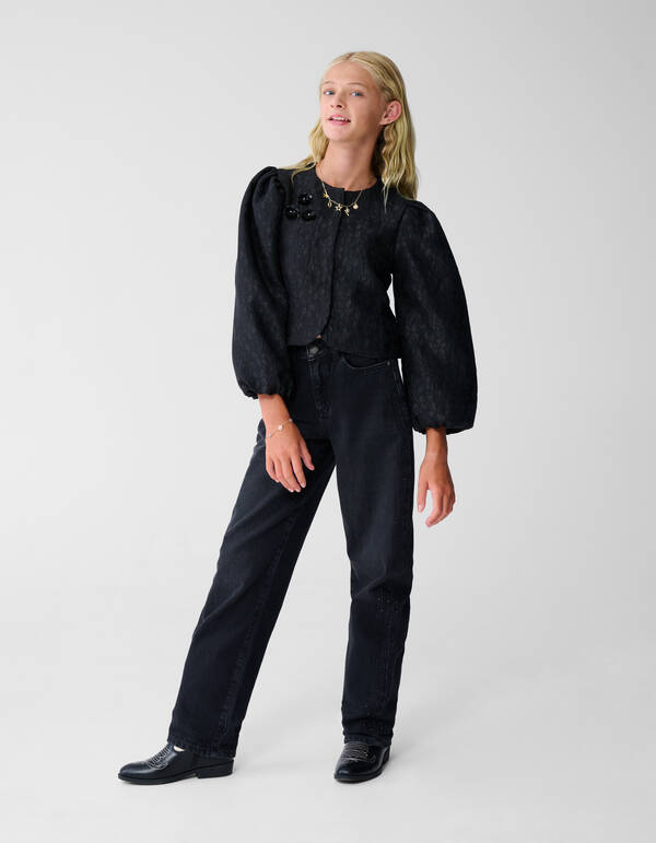 Jeans mit Strass-Finish in Schwarz SHOEBY GIRLS