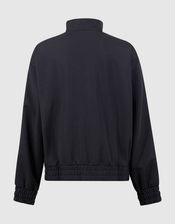 Jacke mit Rei&szlig;verschluss und Herzband in Dunkelgra SHOEBY GIRLS