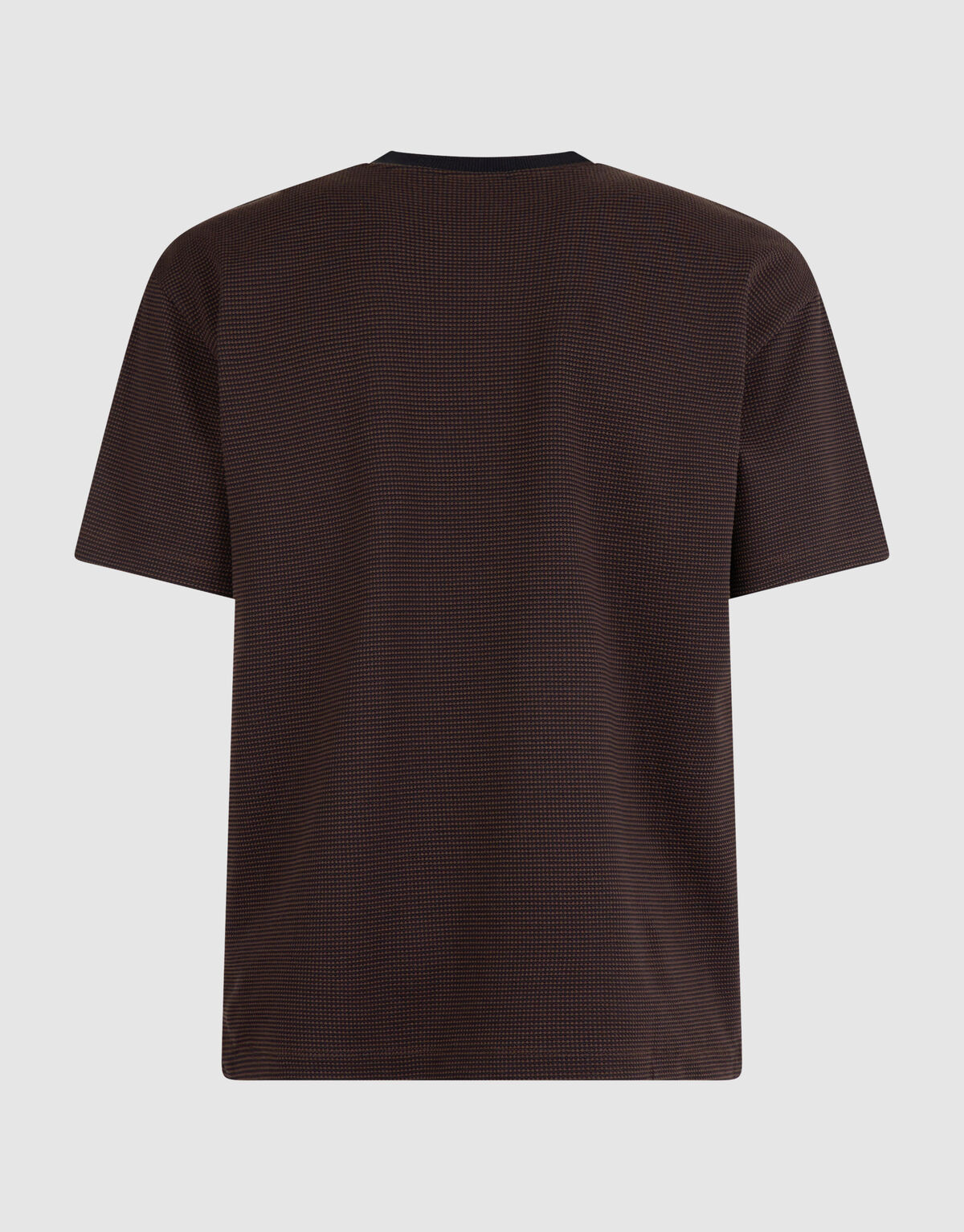 Wabenmuster-T-Shirt Dunkelbraun SHOEBY MEN